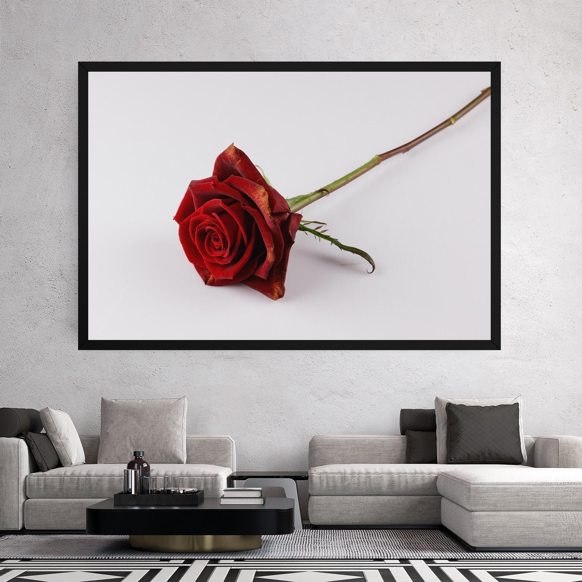 Tablou Canvas Lonely Rose mockup 2