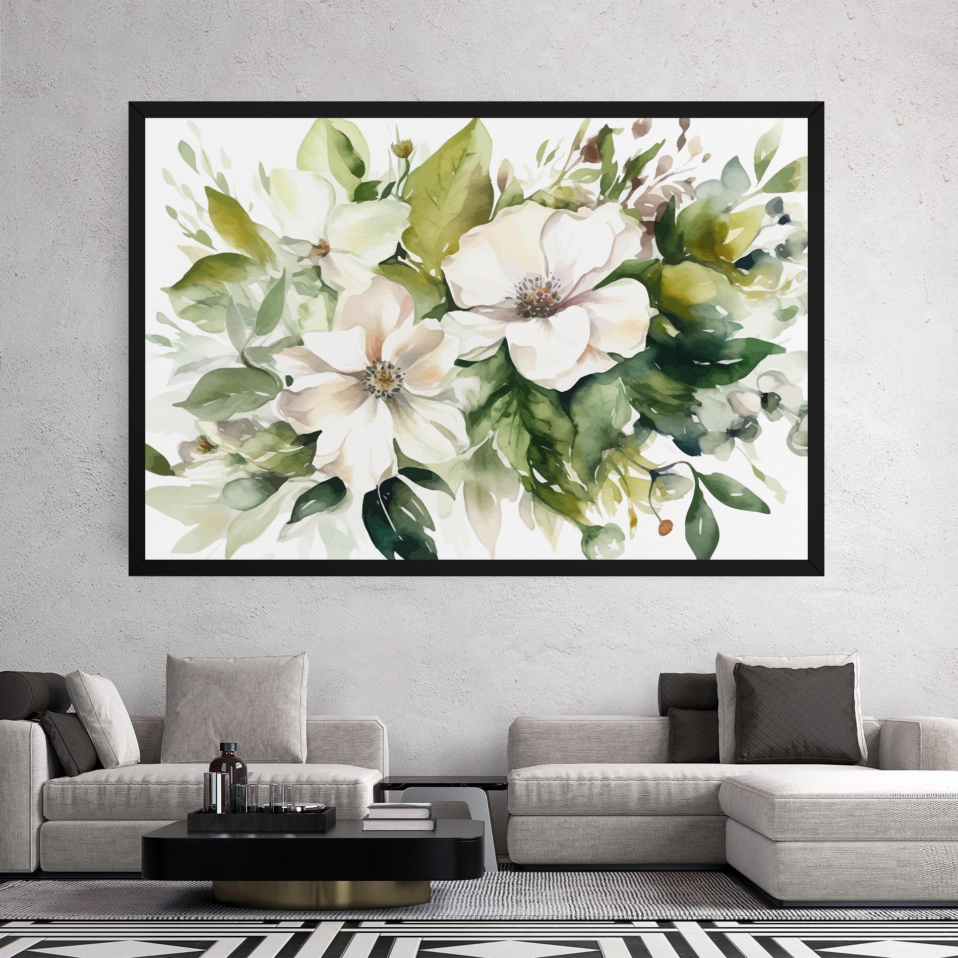 Tablou Canvas Opened Rose mockup 2