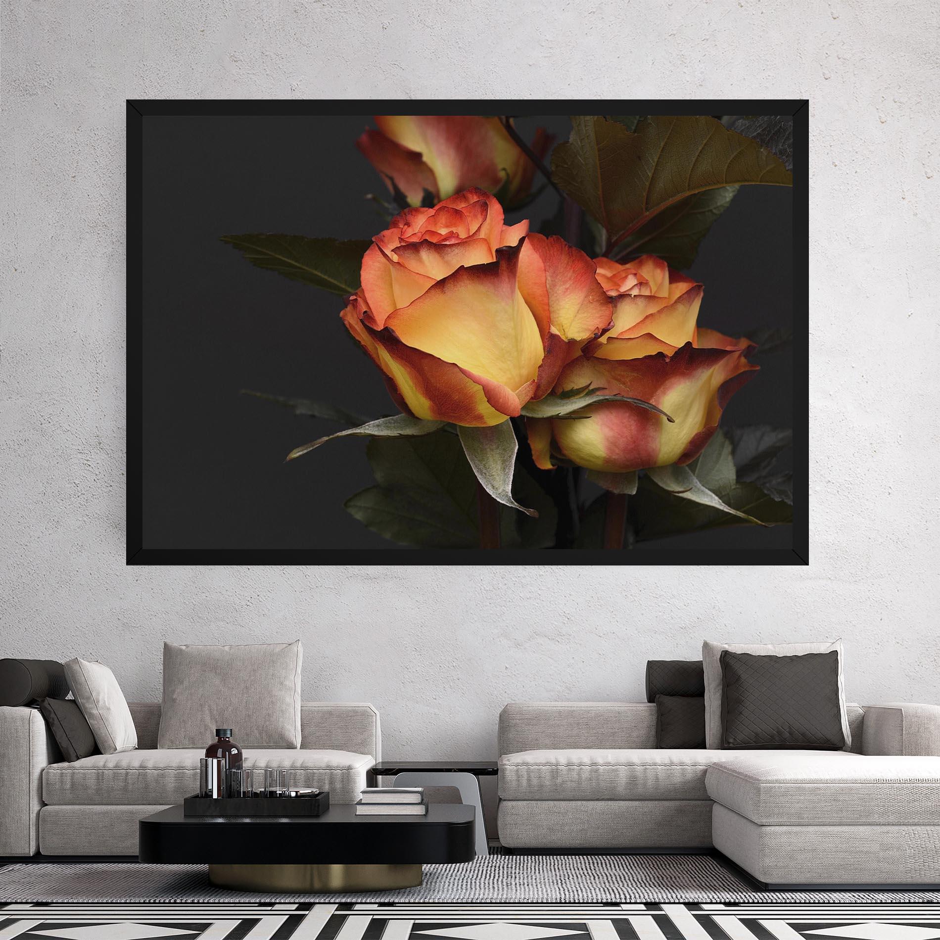 Tablou Canvas Orange Rose mockup 2