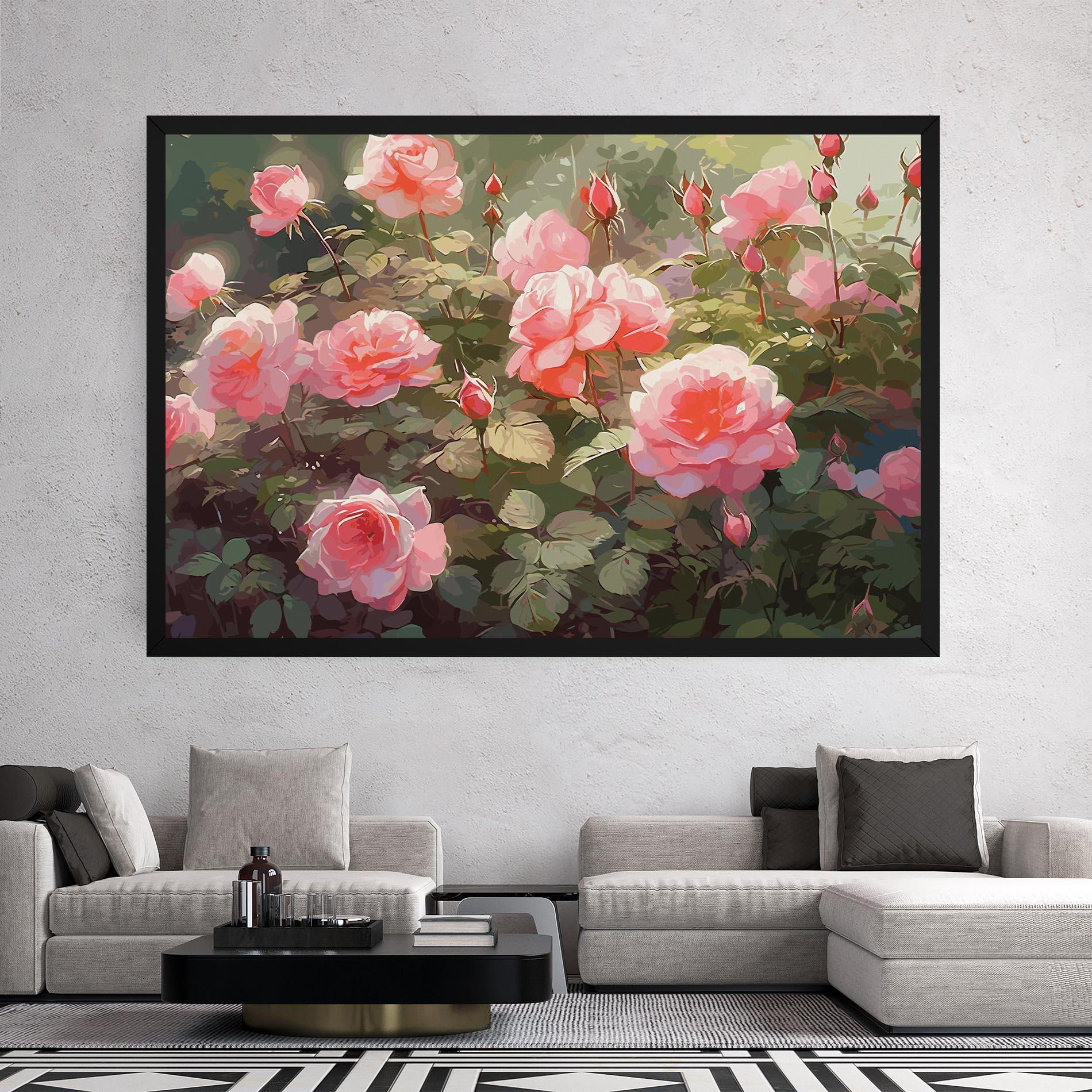 Tablou Canvas Wild Roses mockup 2