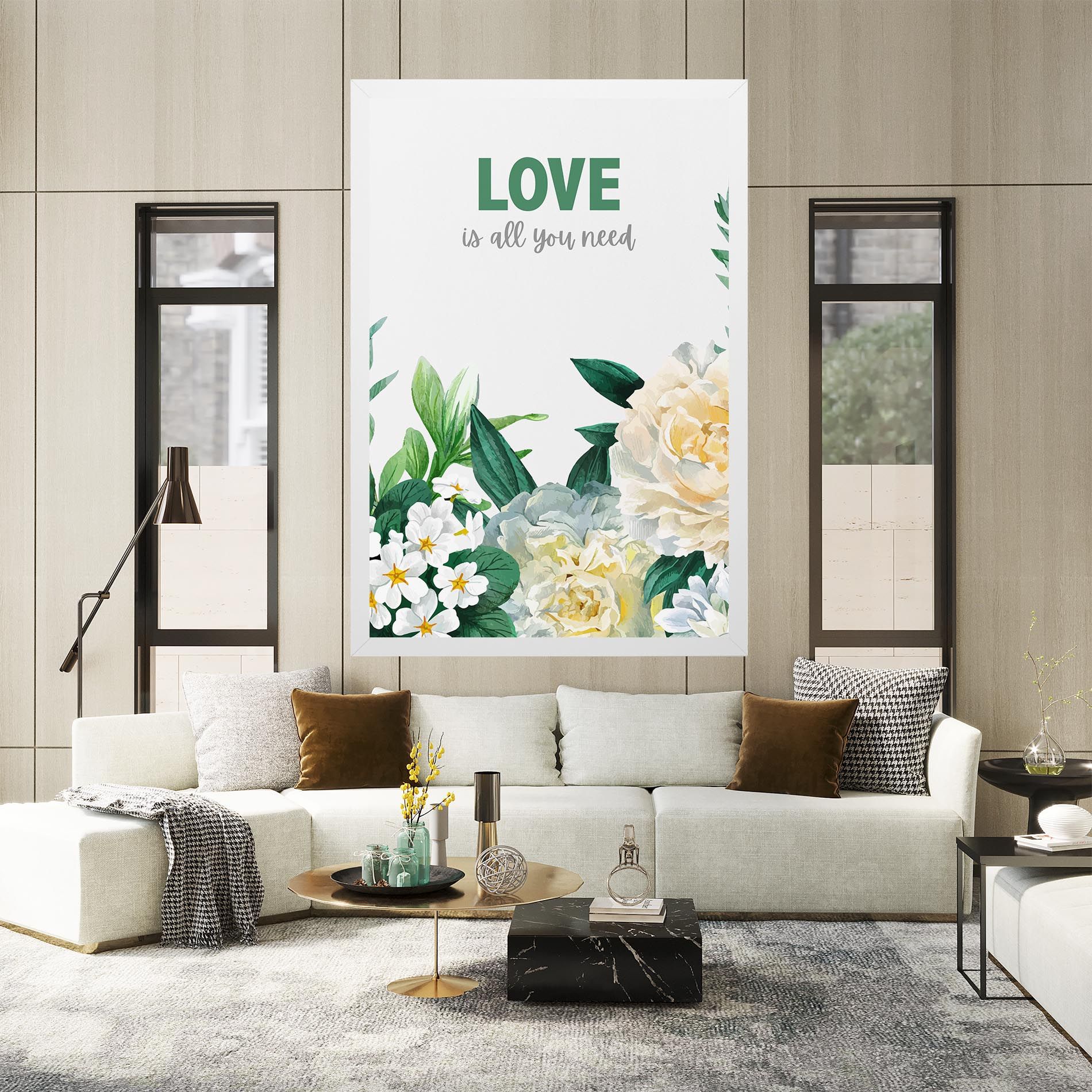 Green Rose Love mockup 2