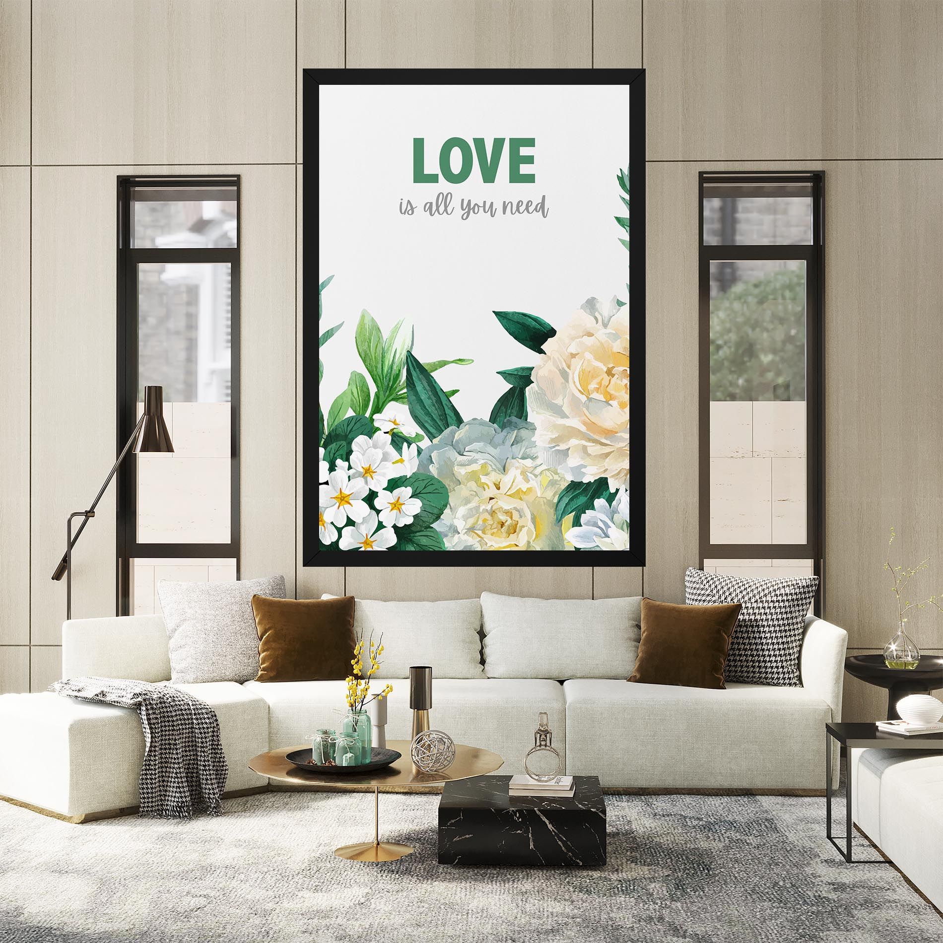 Green Rose Love mockup 2