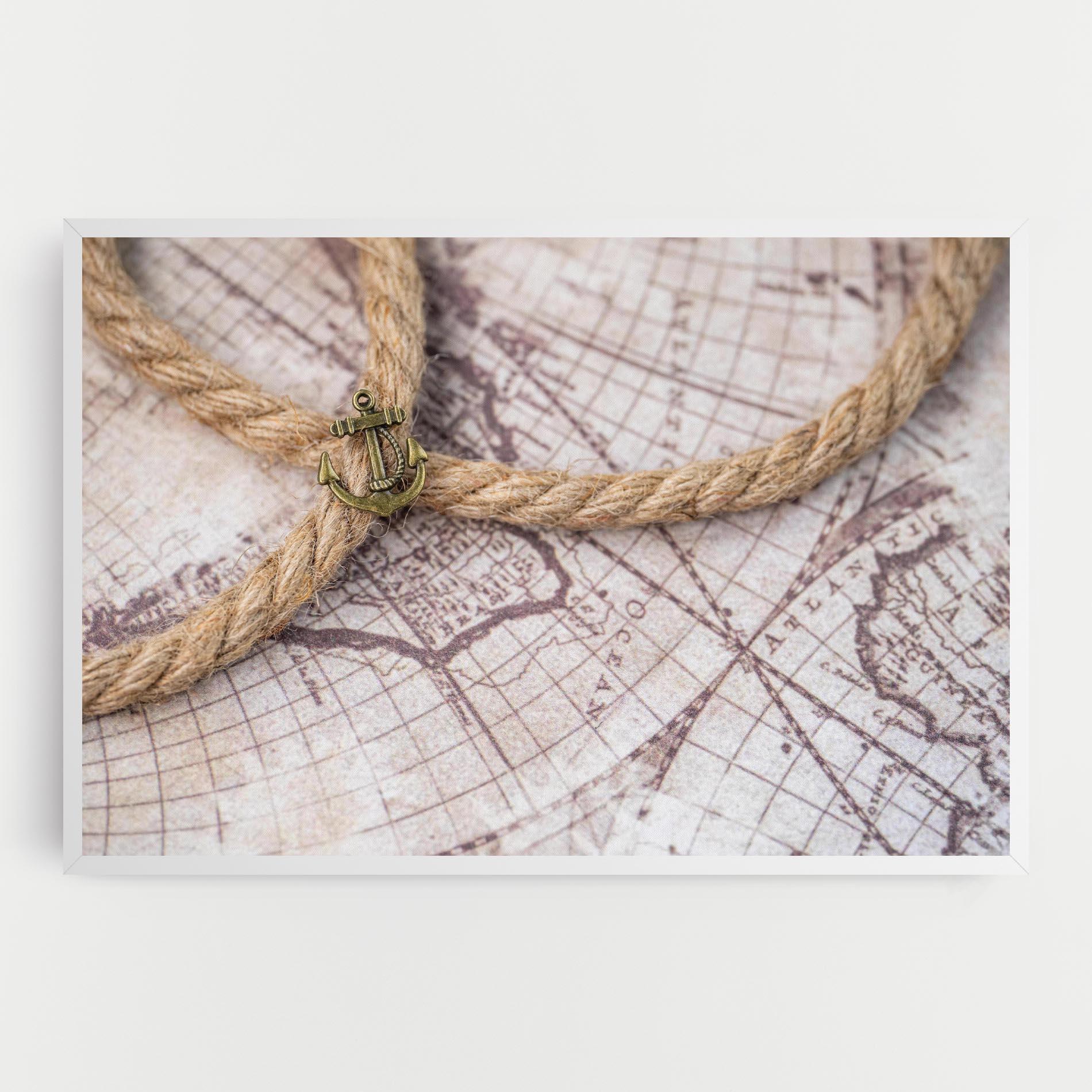 Tablou Canvas Anchor Map mockup 0