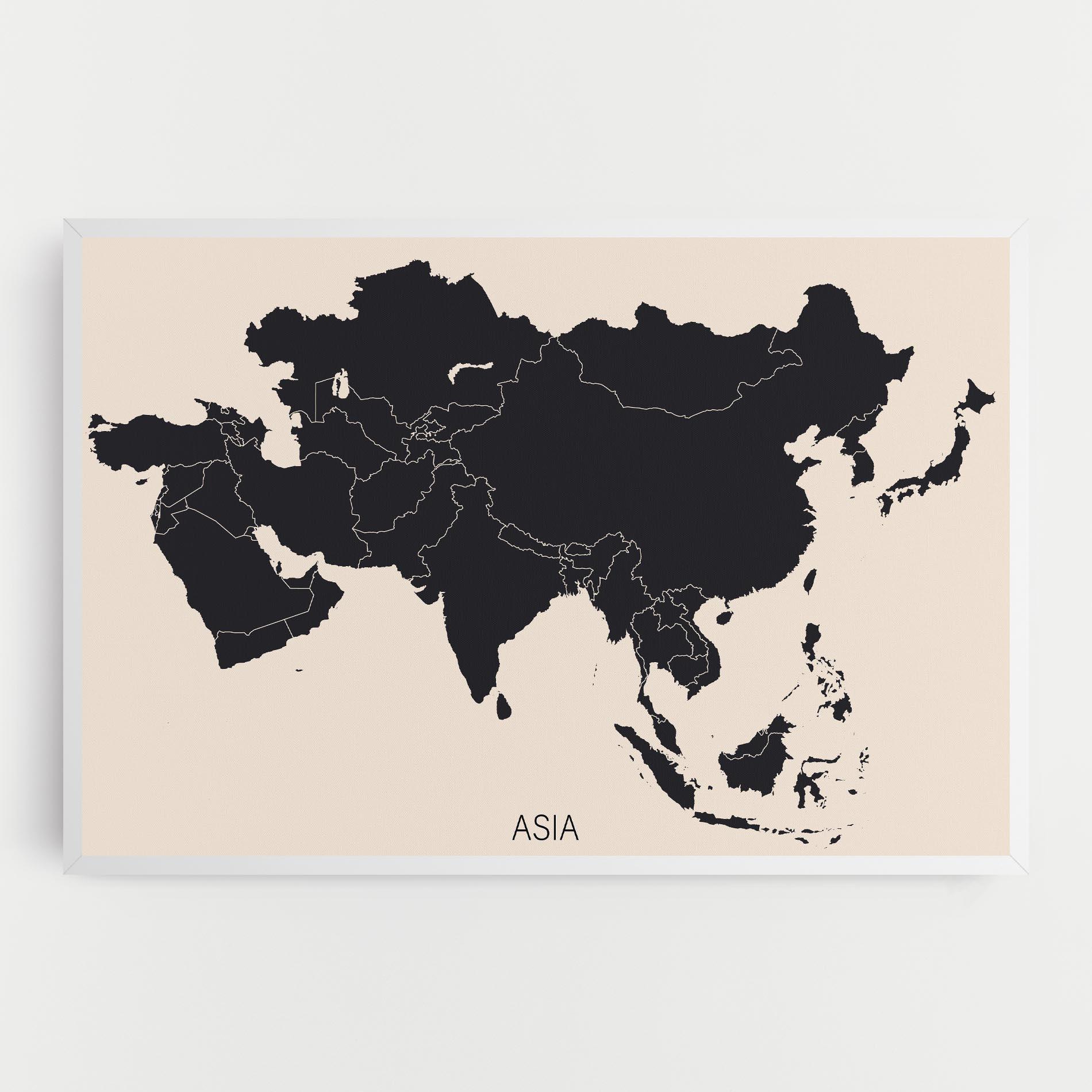 Tablou Canvas Asia Continent mockup 0