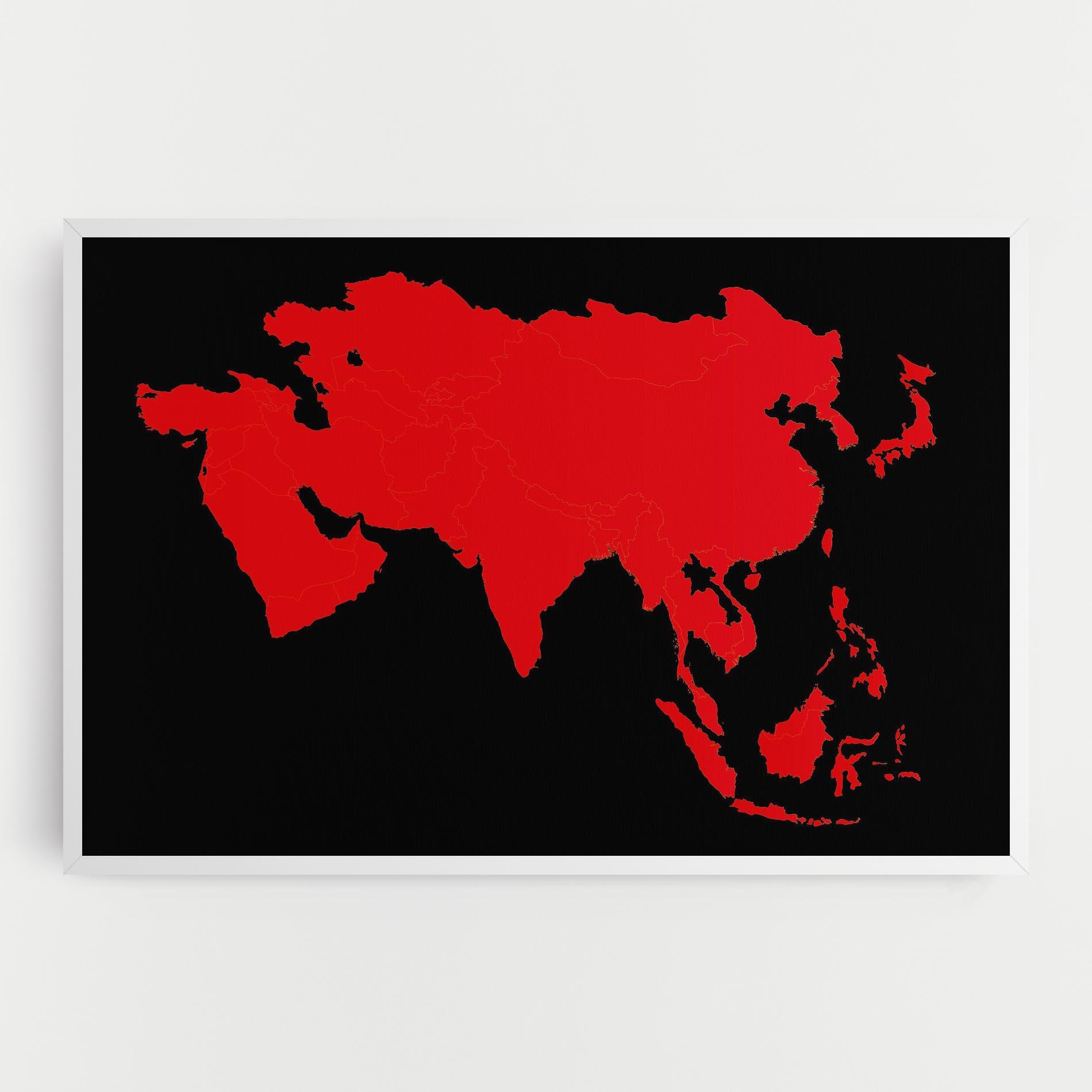 Tablou Canvas Asia Map mockup 0