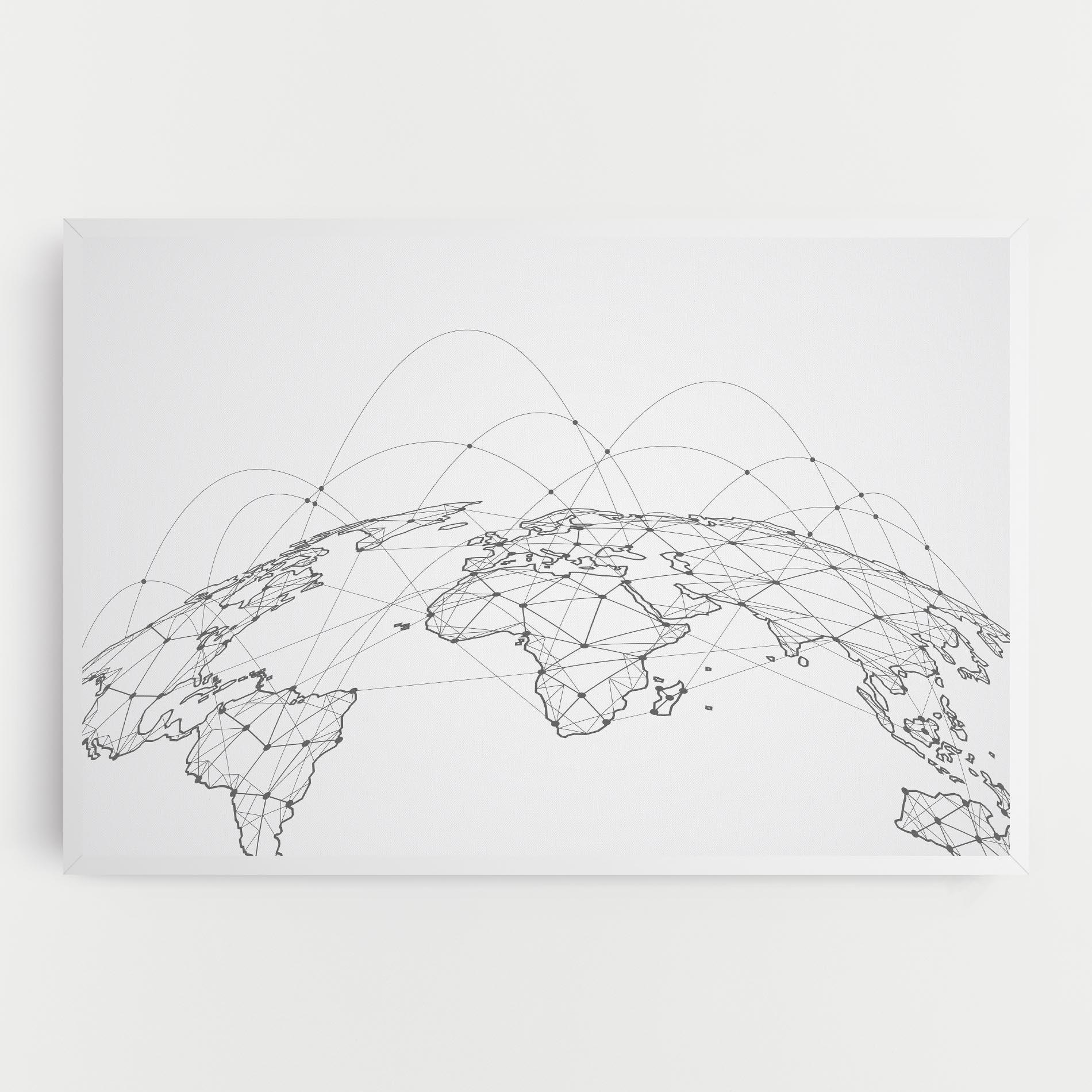 Tablou Canvas Global Network mockup 0