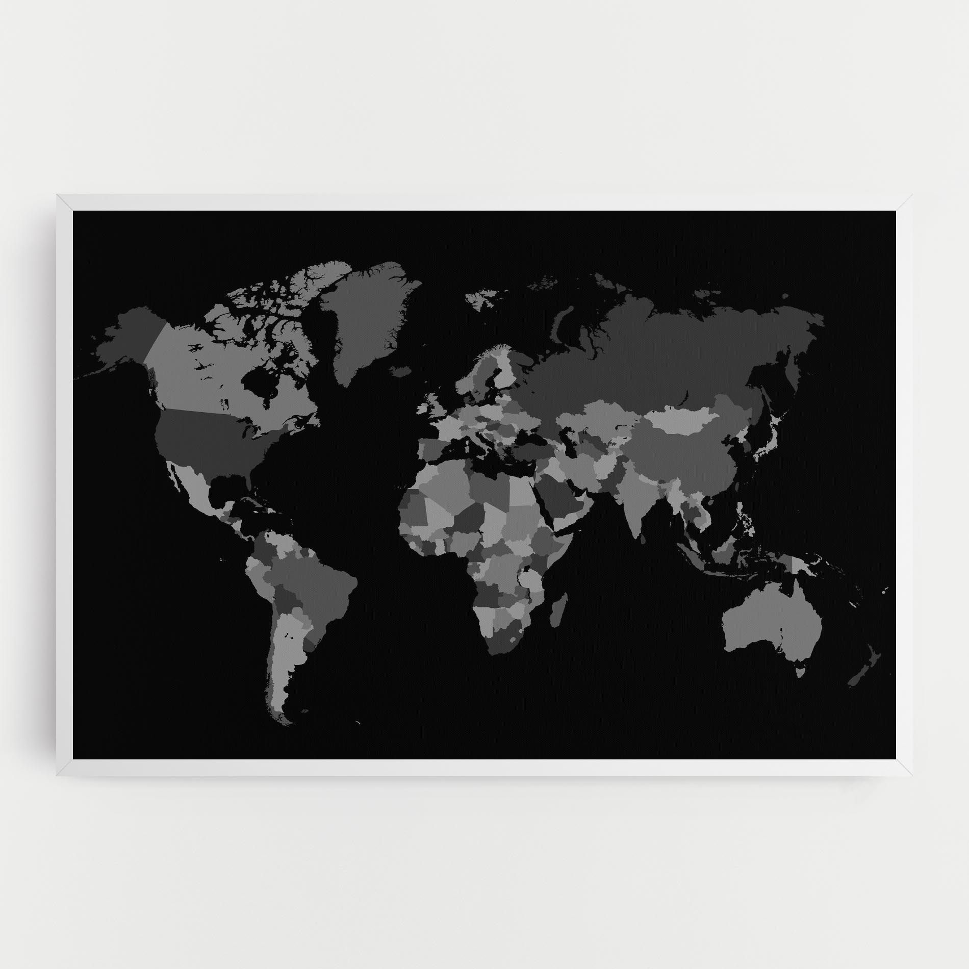 Grey Map World mockup 0