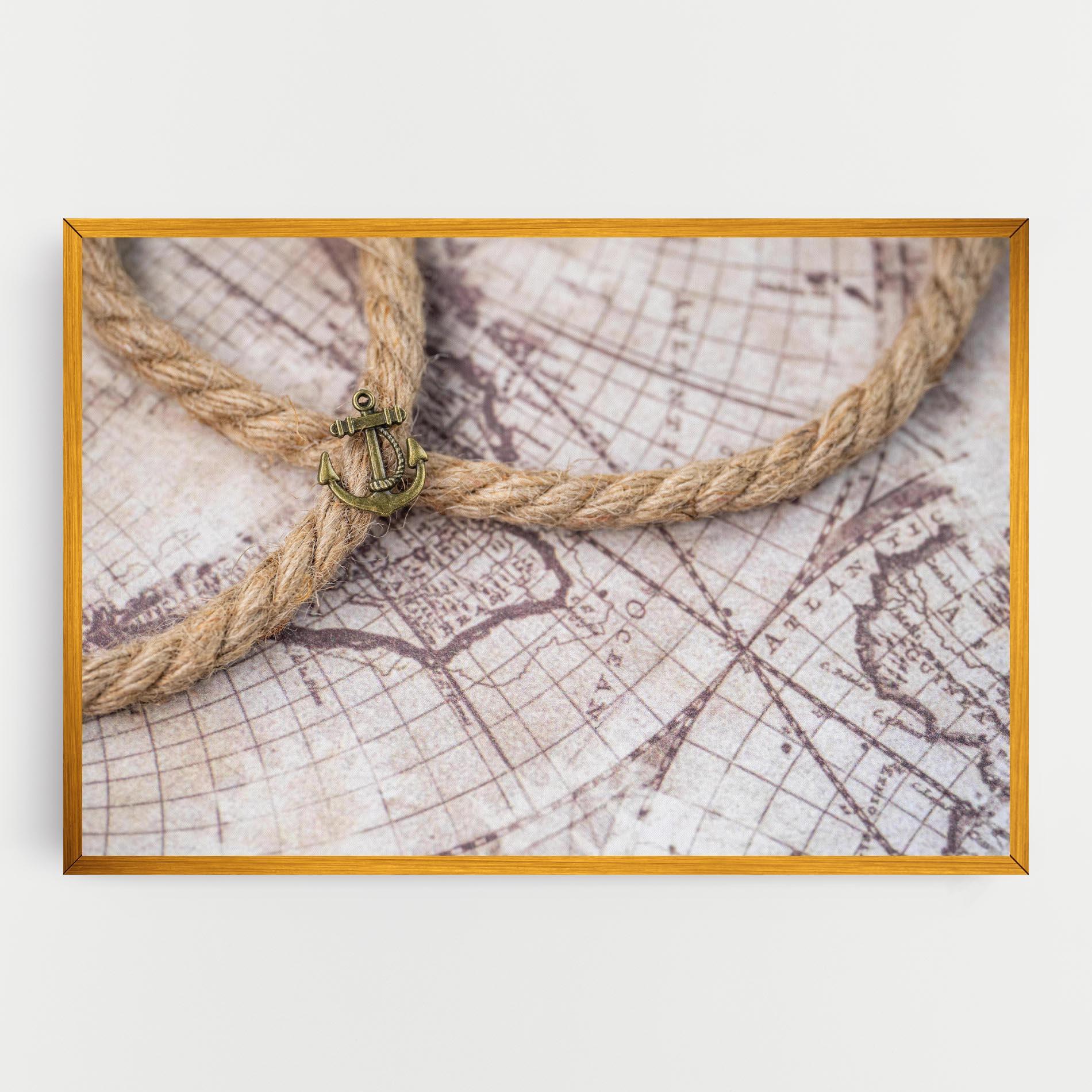 Tablou Canvas Anchor Map mockup 0
