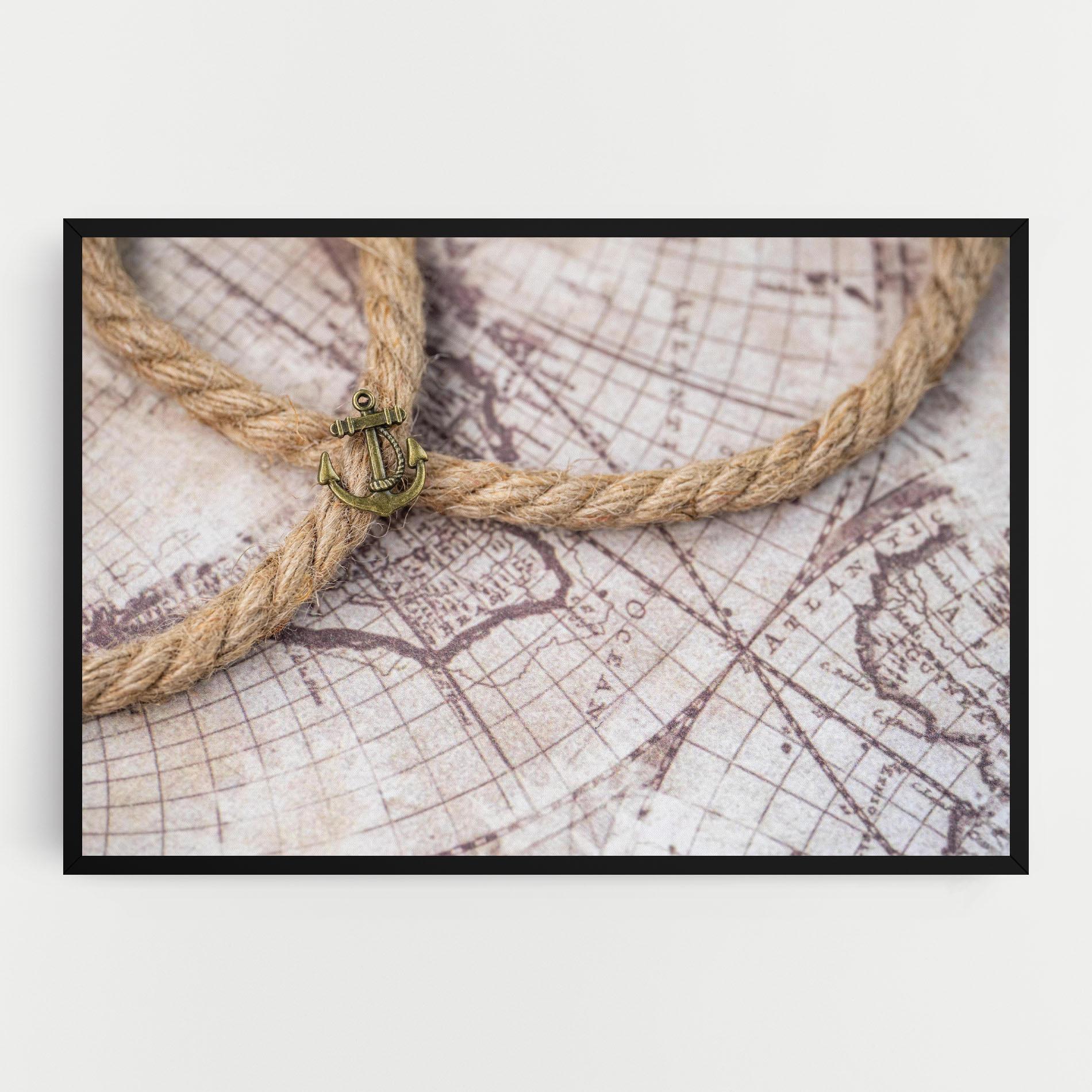 Tablou Canvas Anchor Map mockup 0