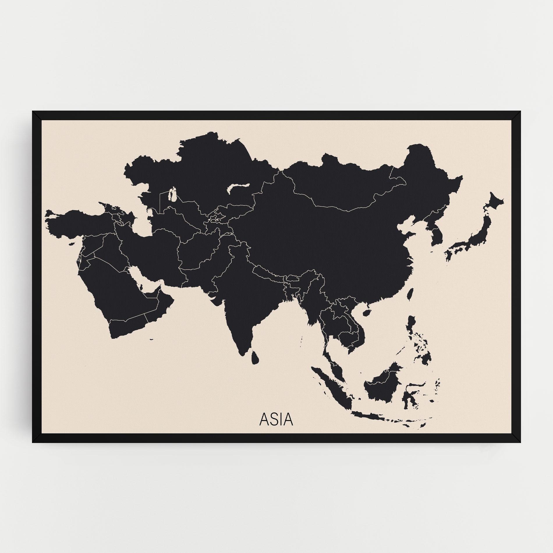 Tablou Canvas Asia Continent mockup 0