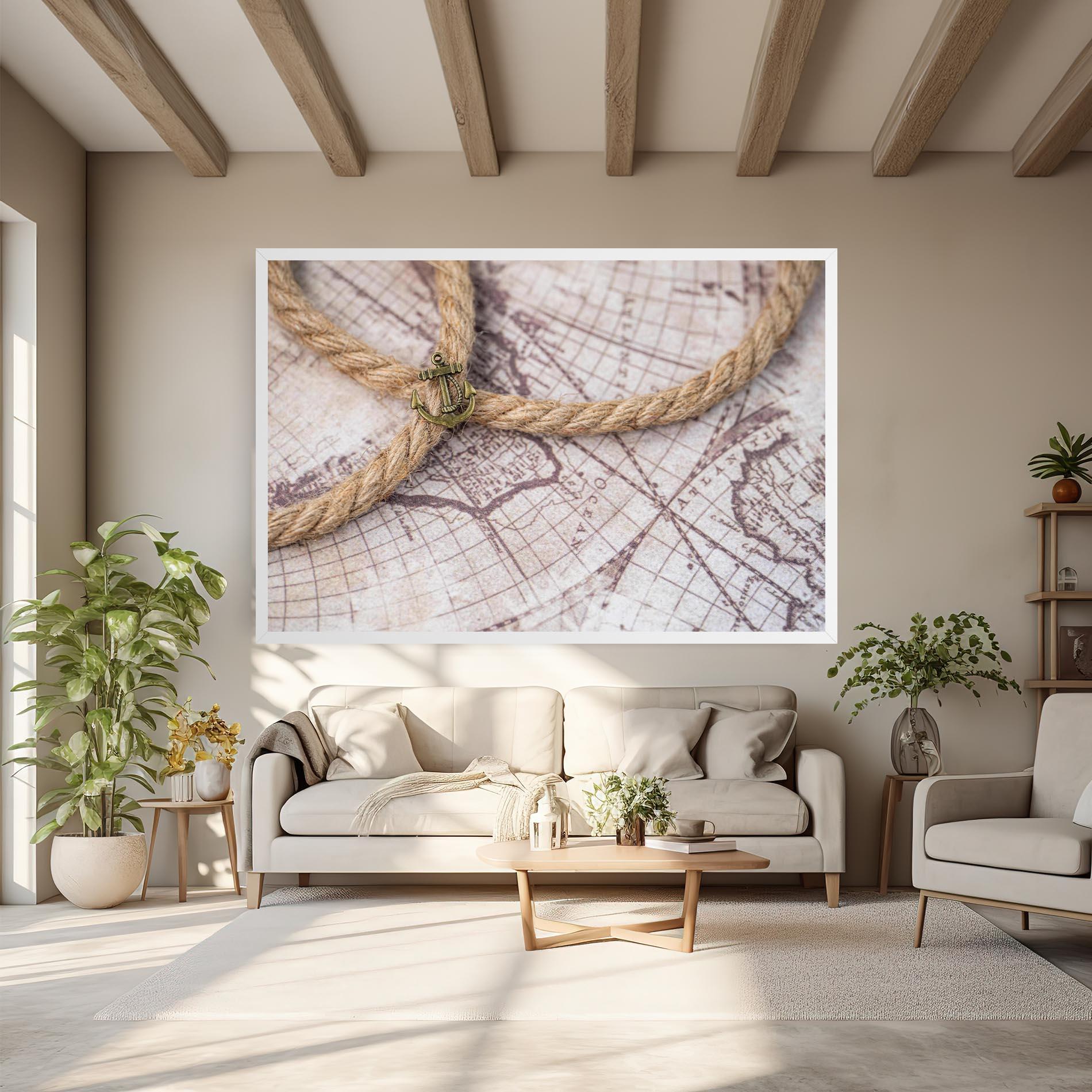 Tablou Canvas Anchor Map mockup 6