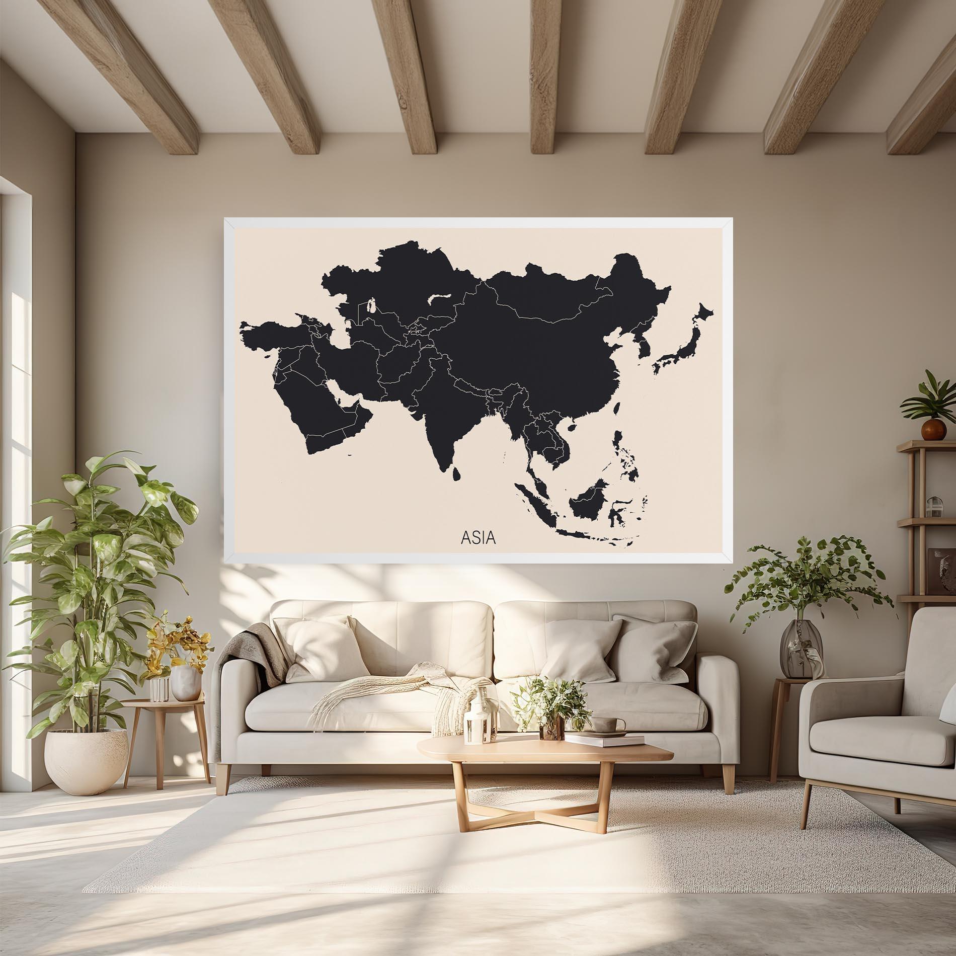 Tablou Canvas Asia Continent mockup 6
