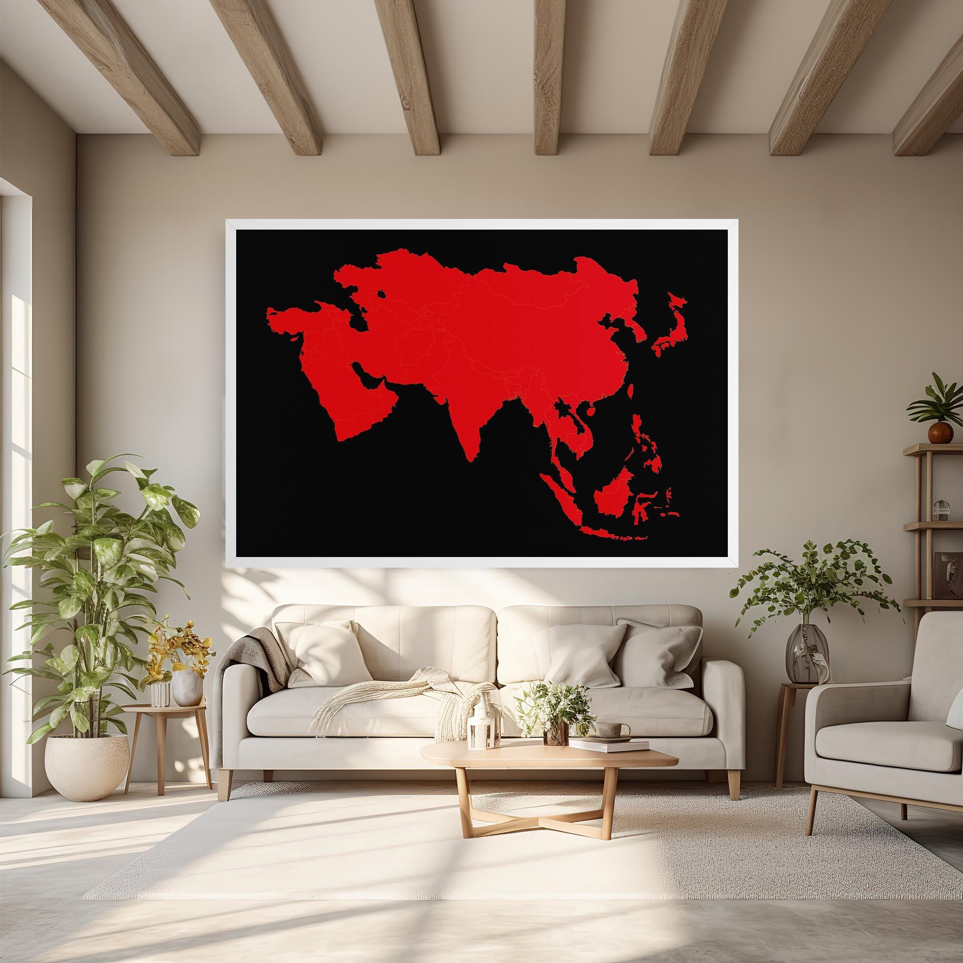 Tablou Canvas Asia Map mockup 6