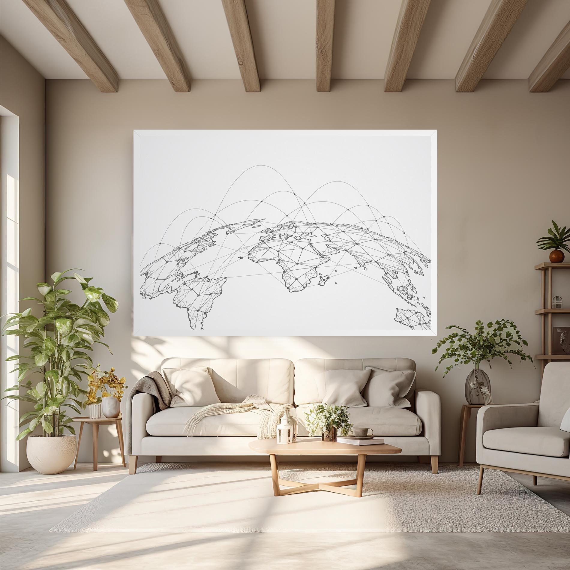 Tablou Canvas Global Network mockup 6