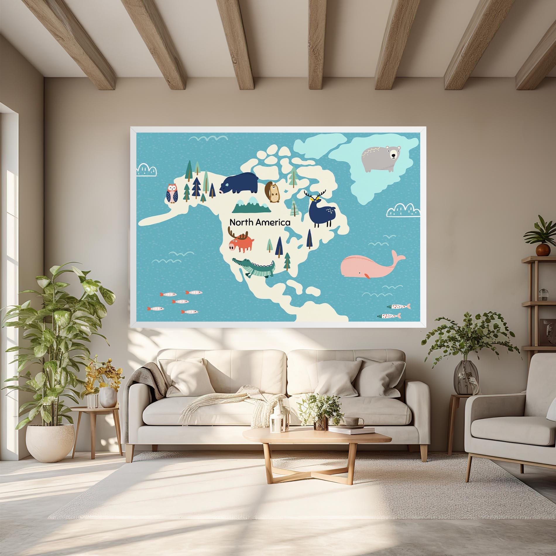 Tablou Canvas North America mockup 6