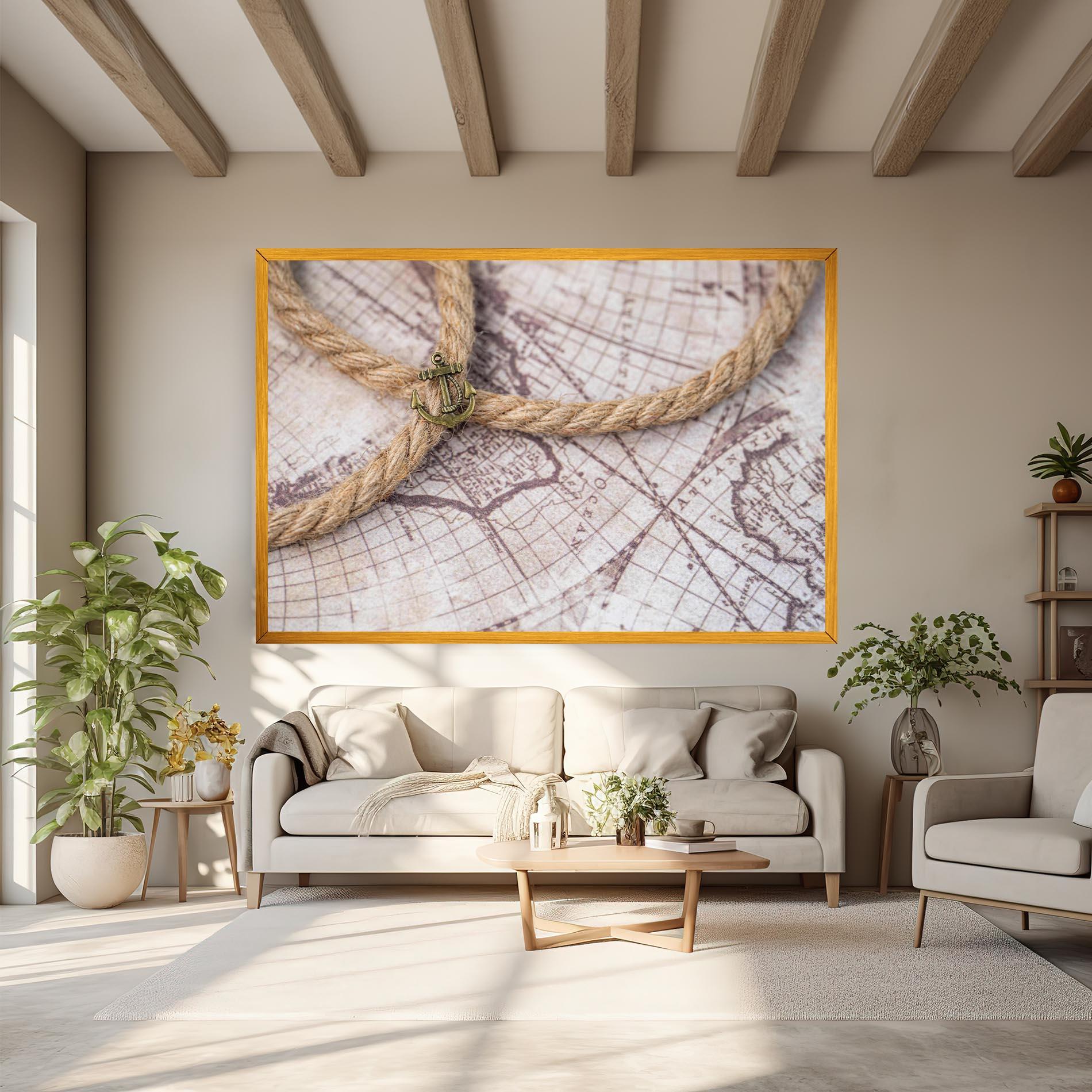 Tablou Canvas Anchor Map mockup 6