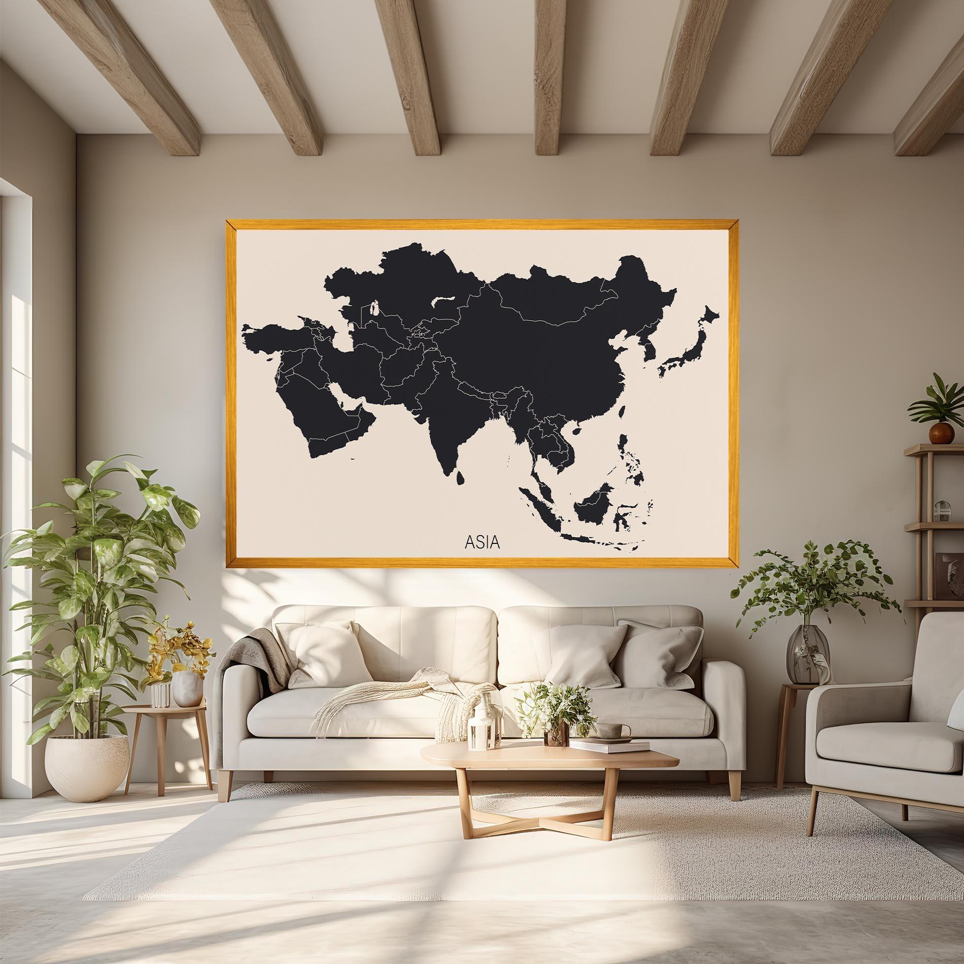 Tablou Canvas Asia Continent mockup 6