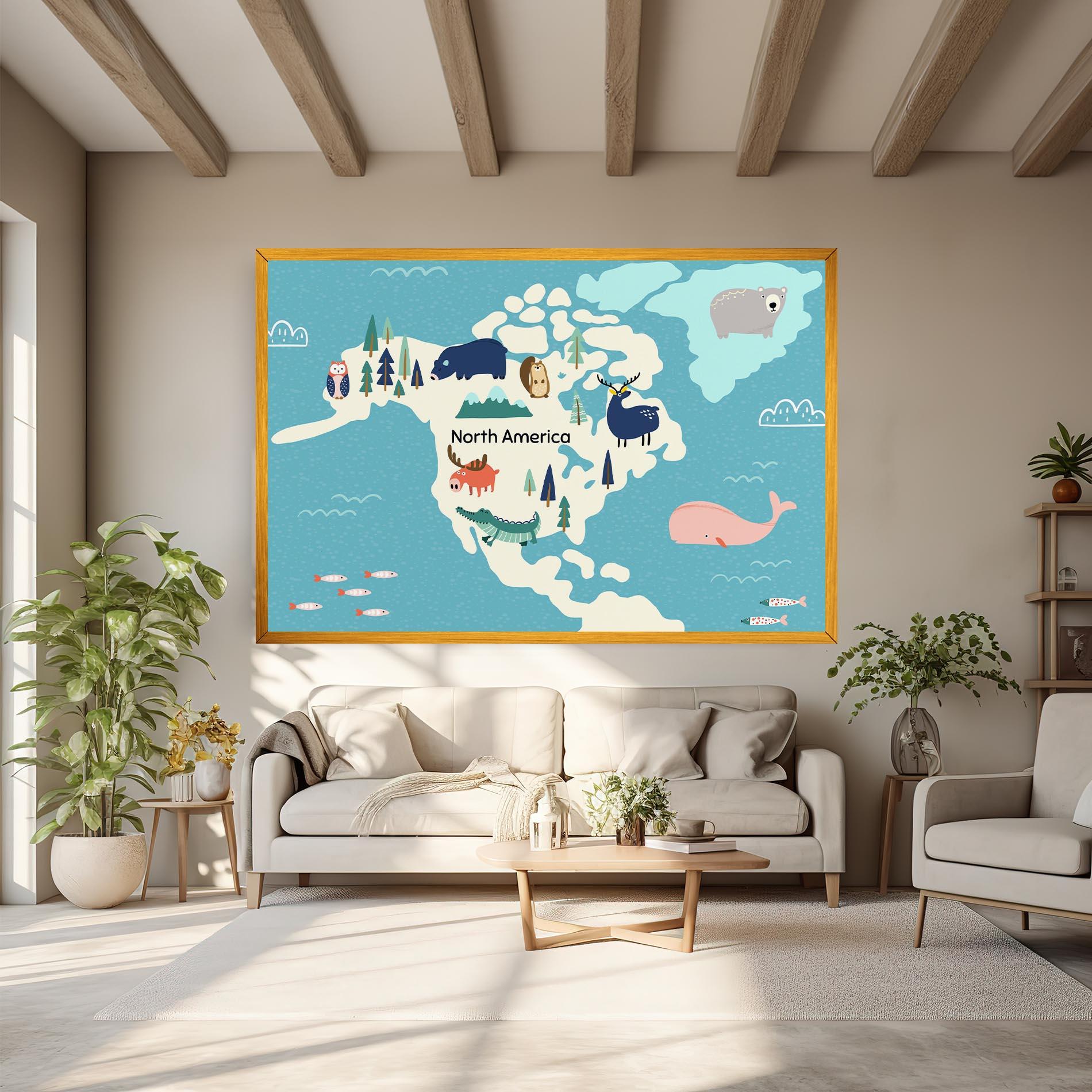 Tablou Canvas North America mockup 6