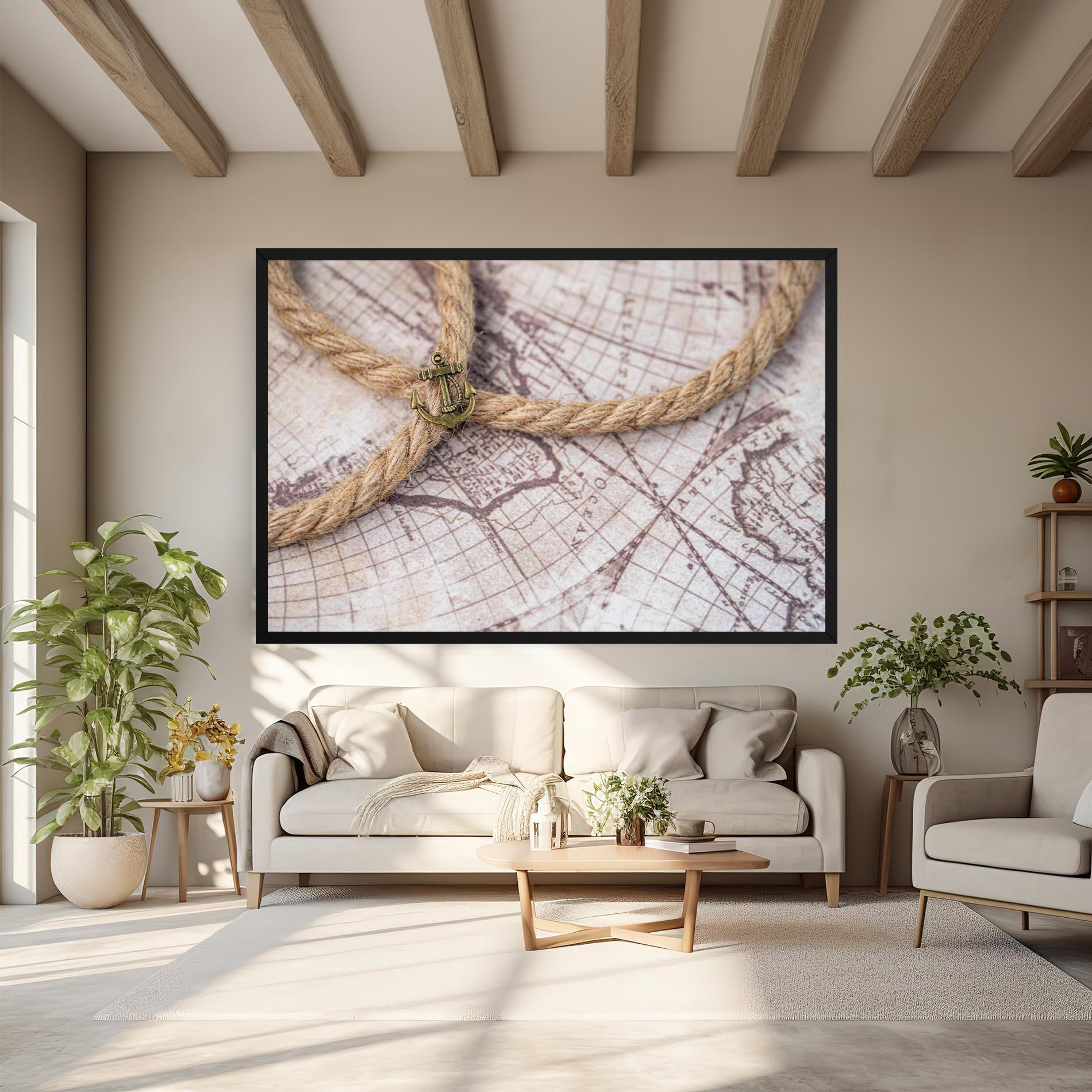Tablou Canvas Anchor Map mockup 6
