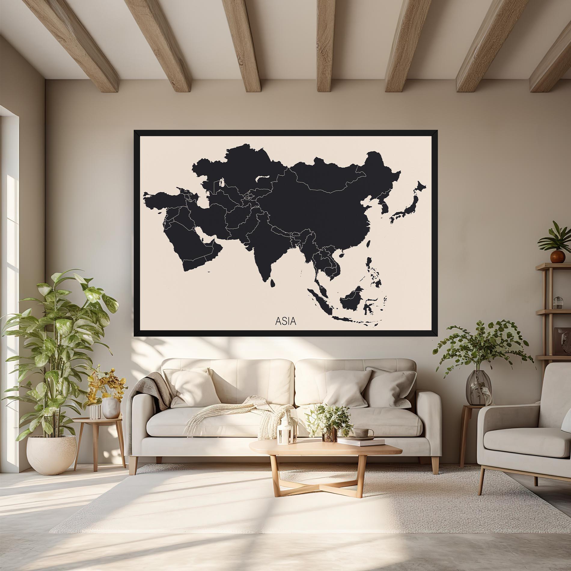 Tablou Canvas Asia Continent mockup 6