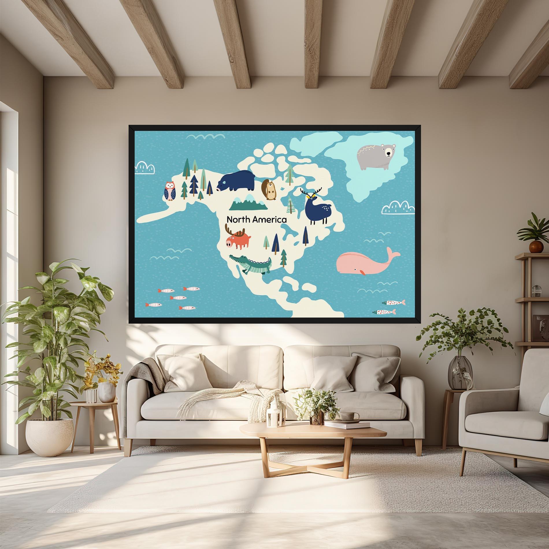 Tablou Canvas North America mockup 6