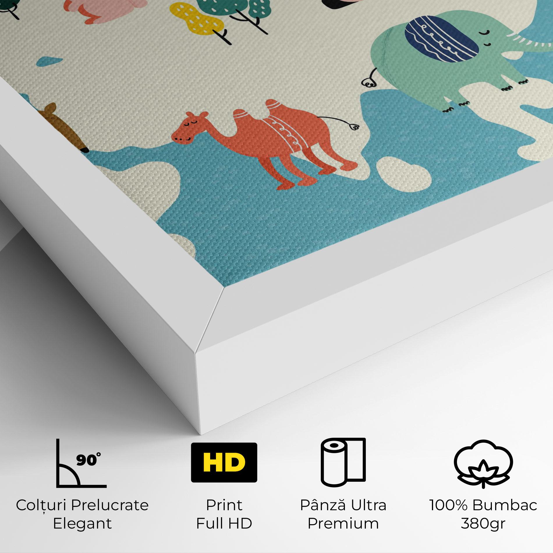 Tablou Canvas Asia Cute Map mockup 4