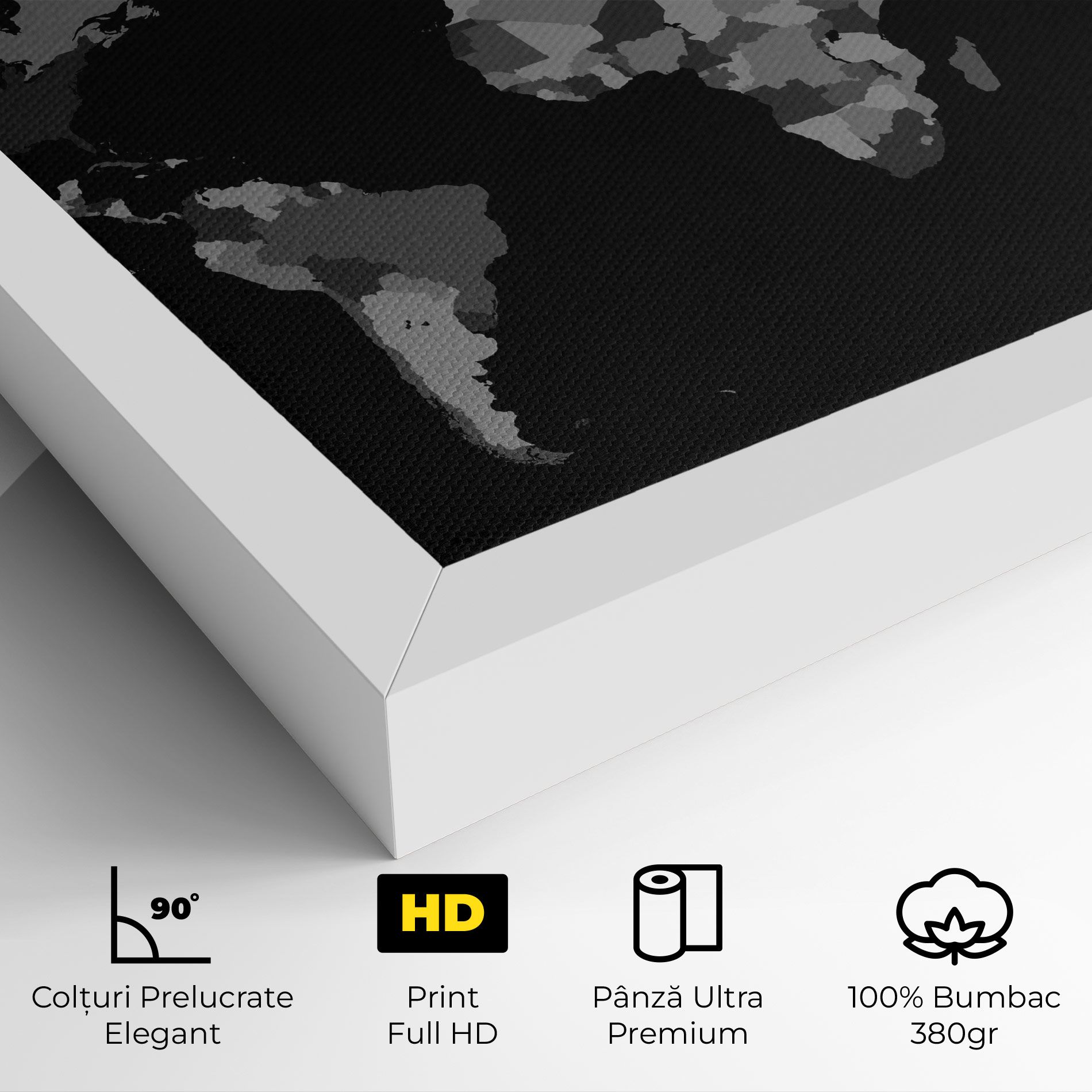 Grey Map World mockup 4