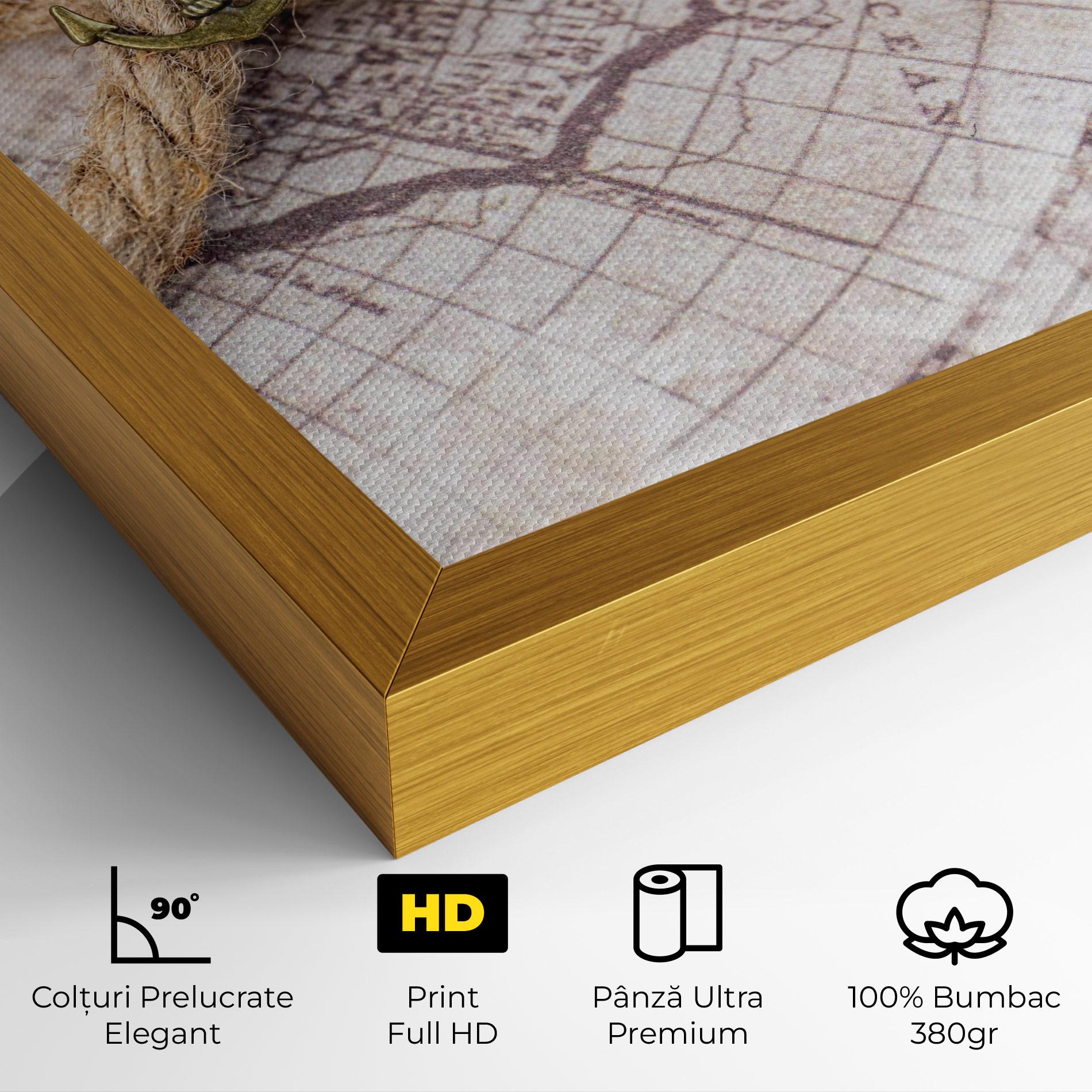 Tablou Canvas Anchor Map mockup 4