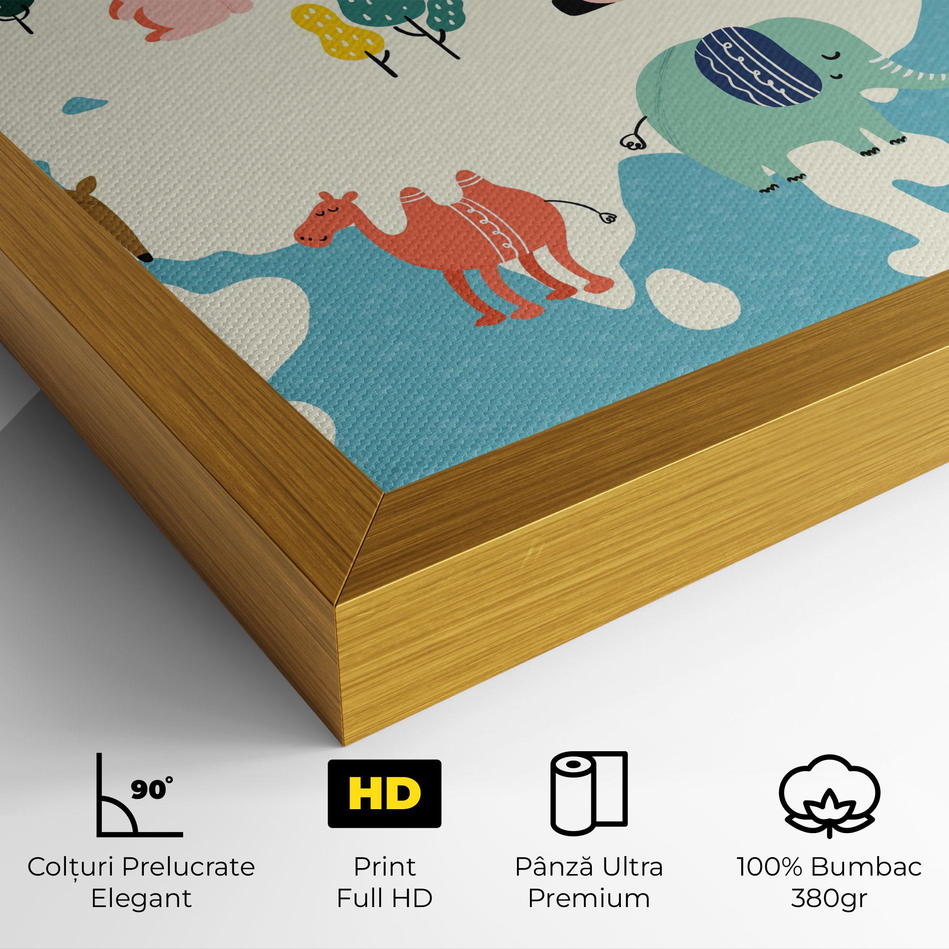Tablou Canvas Asia Cute Map mockup 4