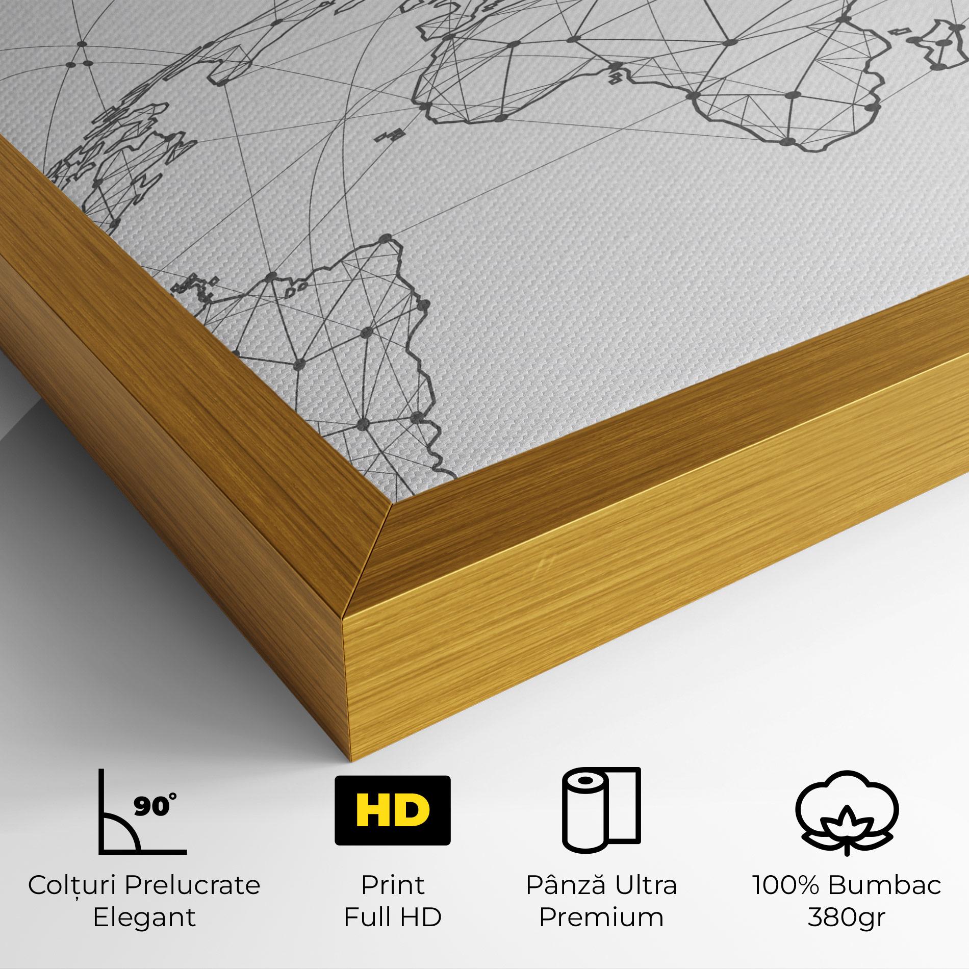 Tablou Canvas Global Network mockup 4
