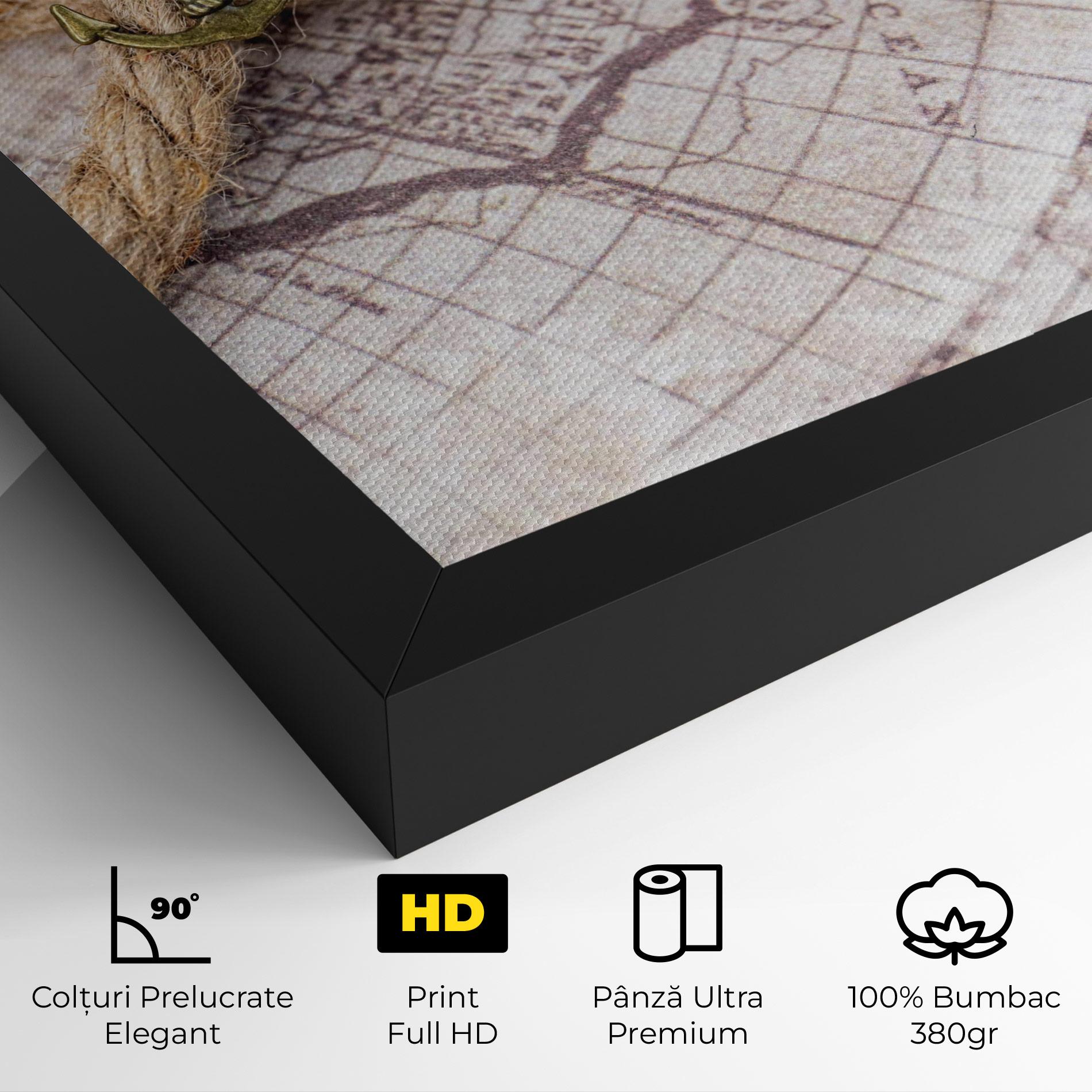 Tablou Canvas Anchor Map mockup 4