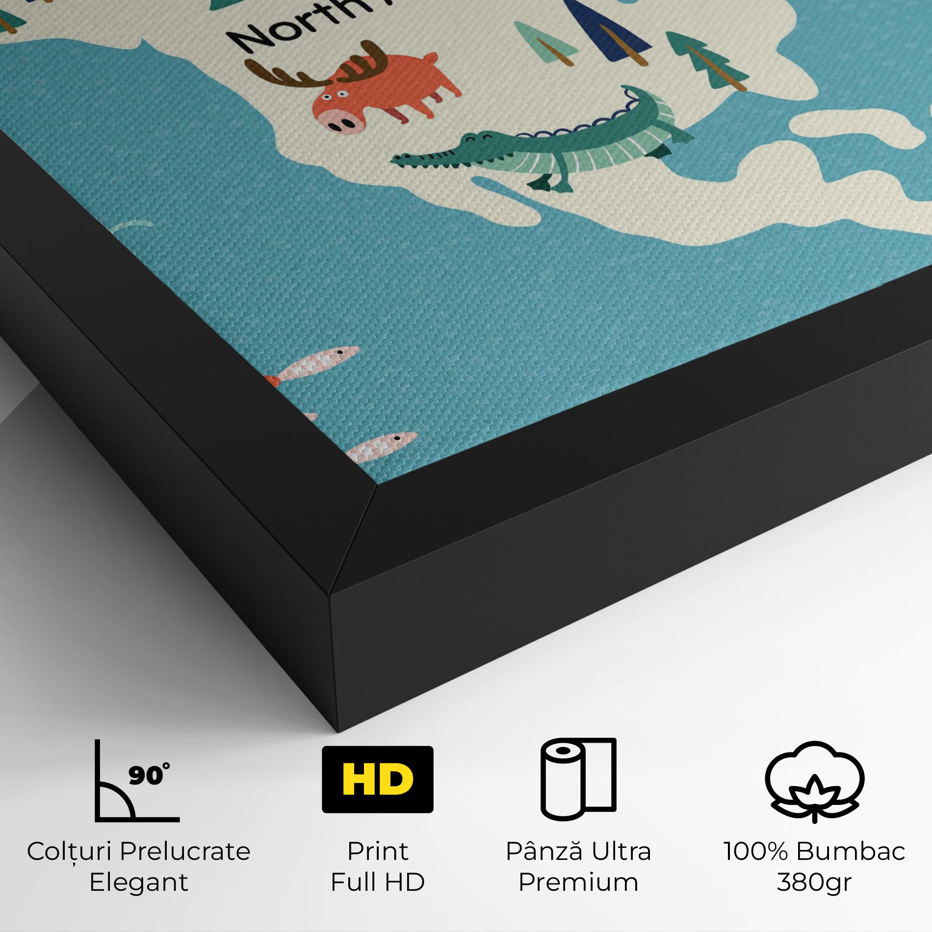Tablou Canvas North America mockup 4