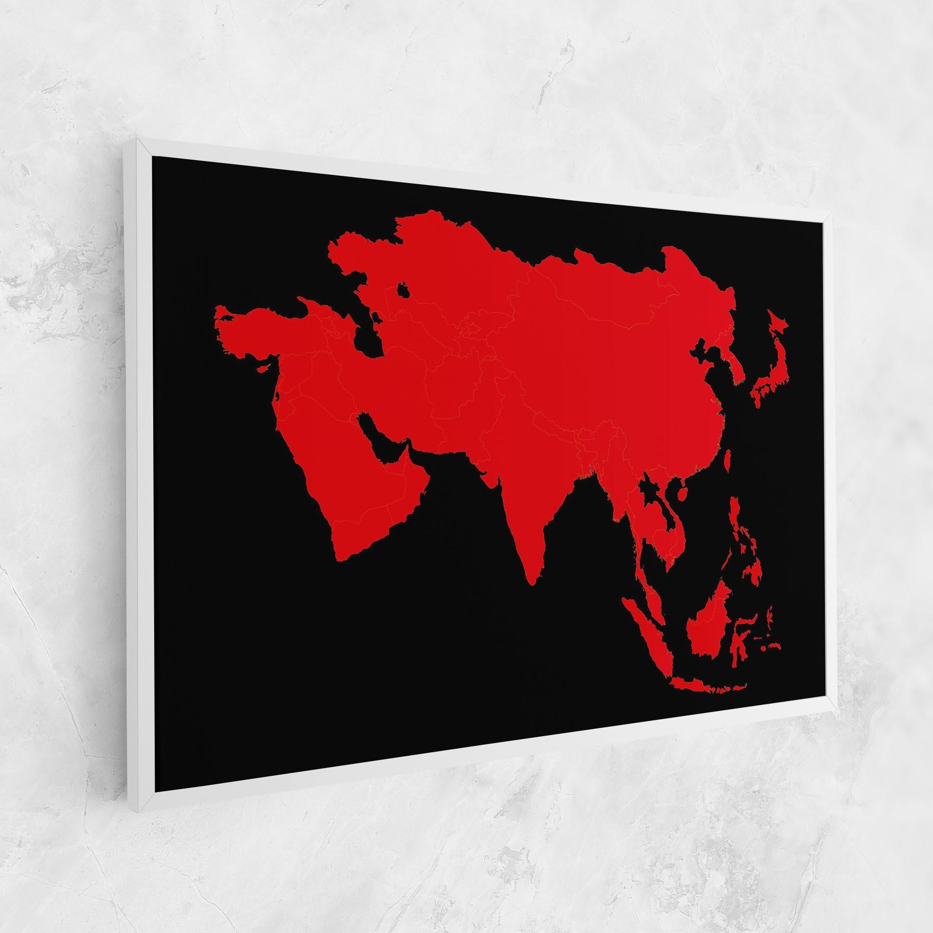 Tablou Canvas Asia Map mockup 1