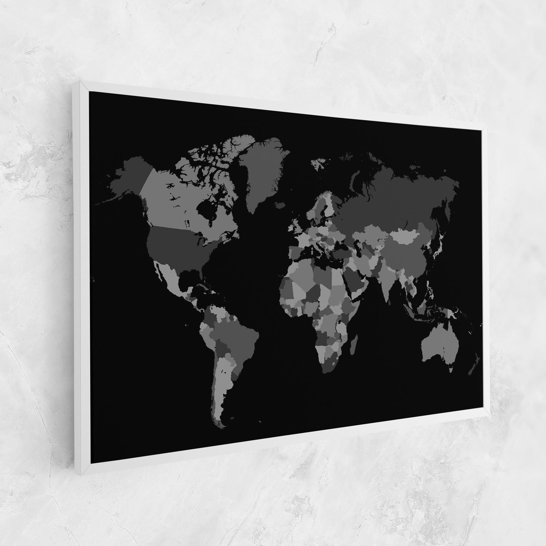 Grey Map World mockup 1