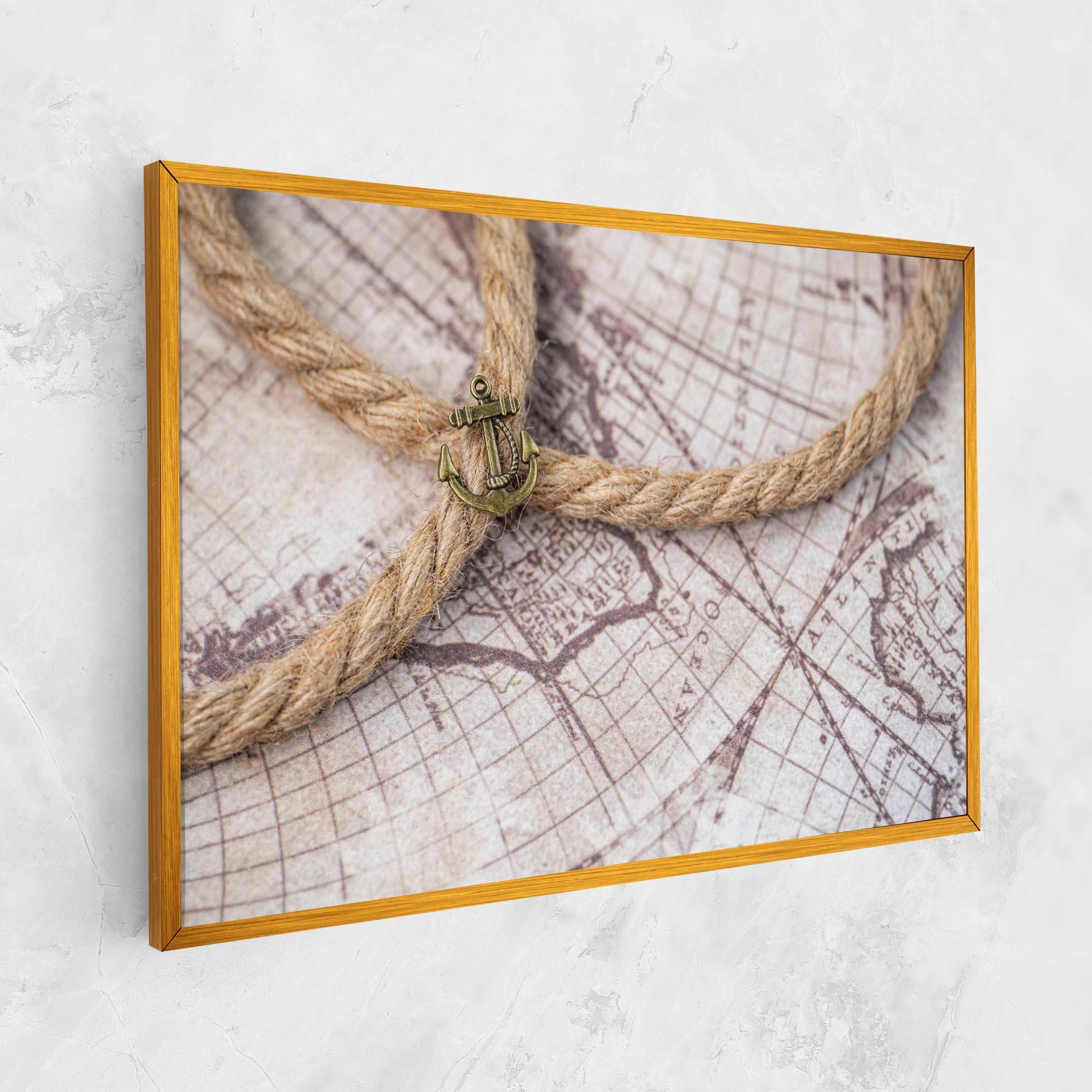 Tablou Canvas Anchor Map mockup 1