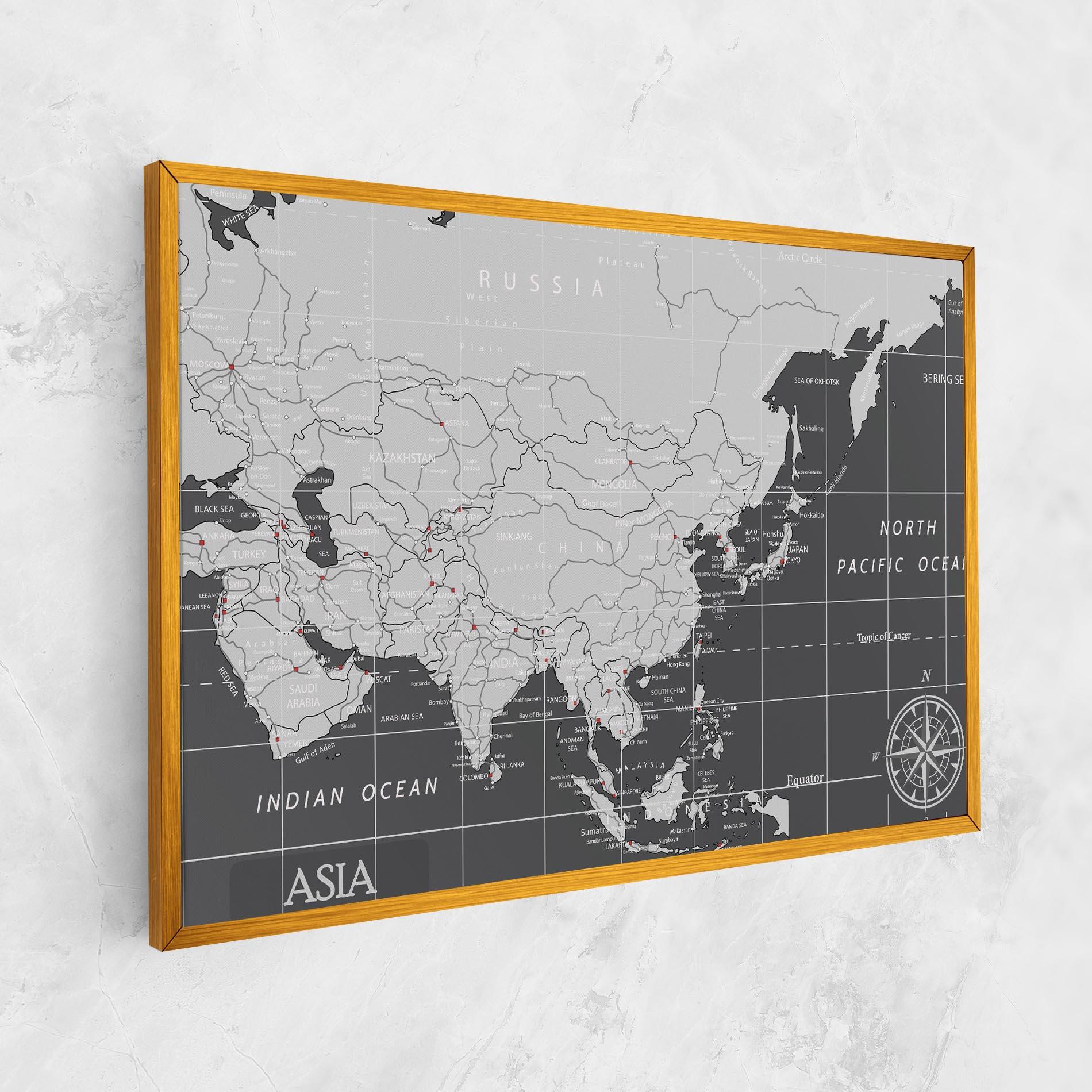 Tablou Canvas Asia Minimal Map mockup 1