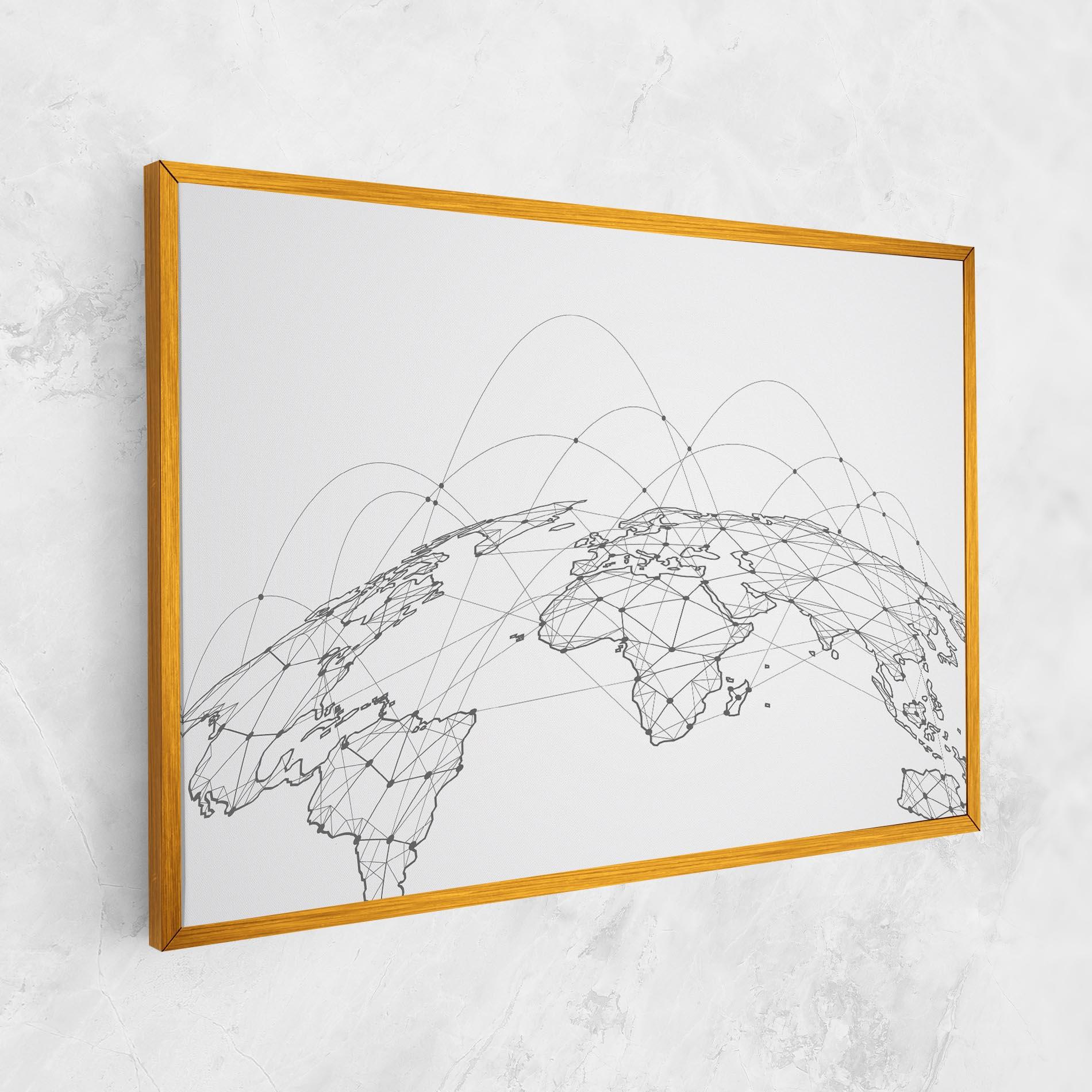Tablou Canvas Global Network mockup 1
