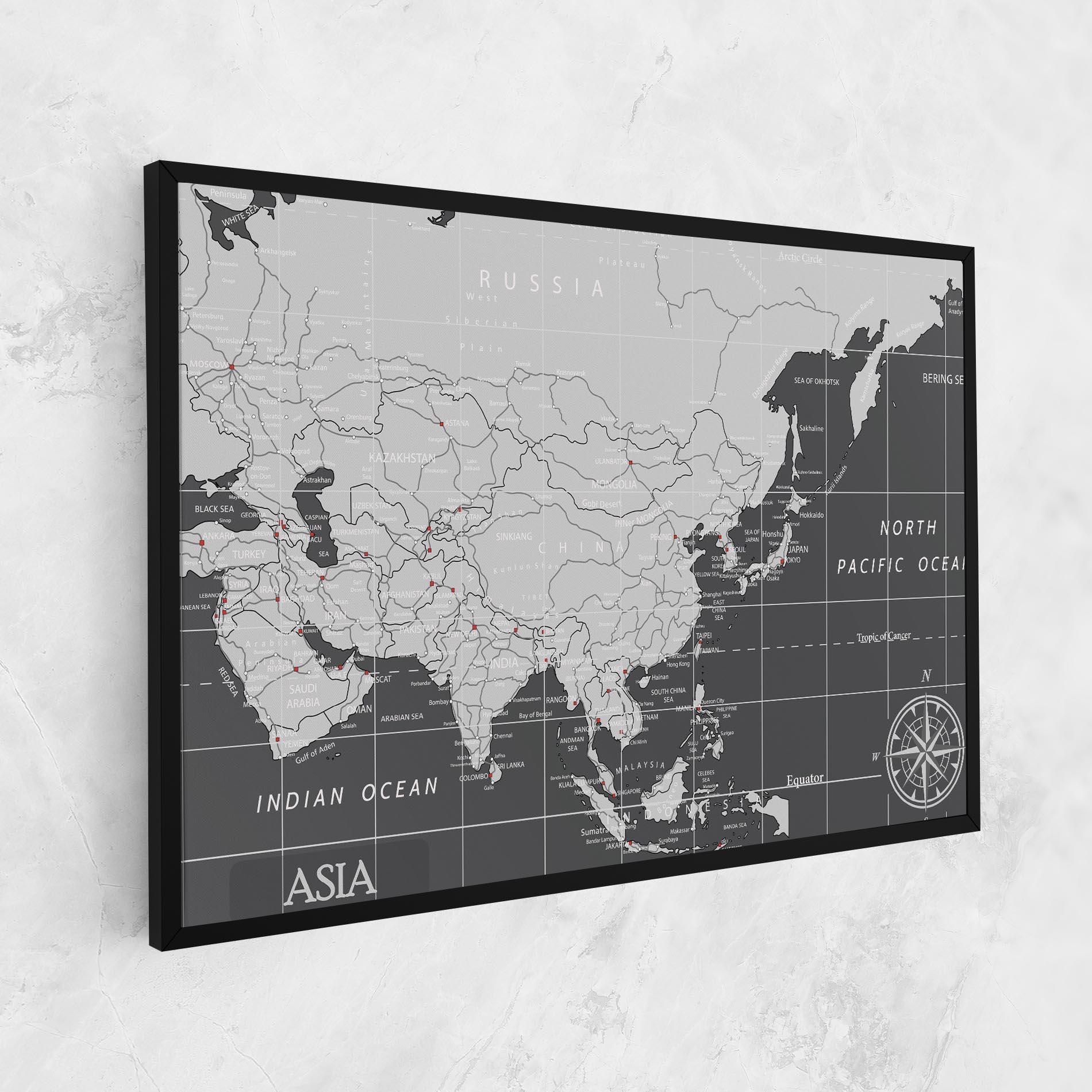 Tablou Canvas Asia Minimal Map mockup 1