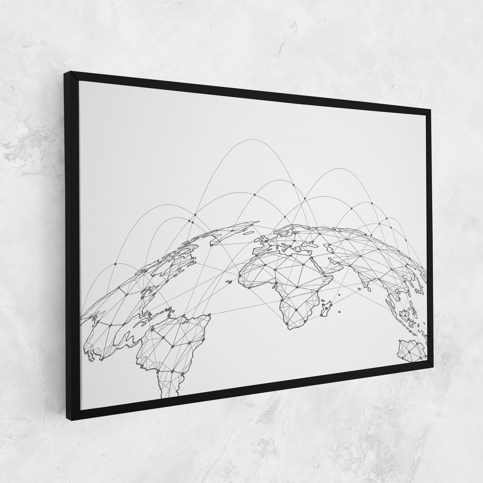 Tablou Canvas Global Network mockup 1