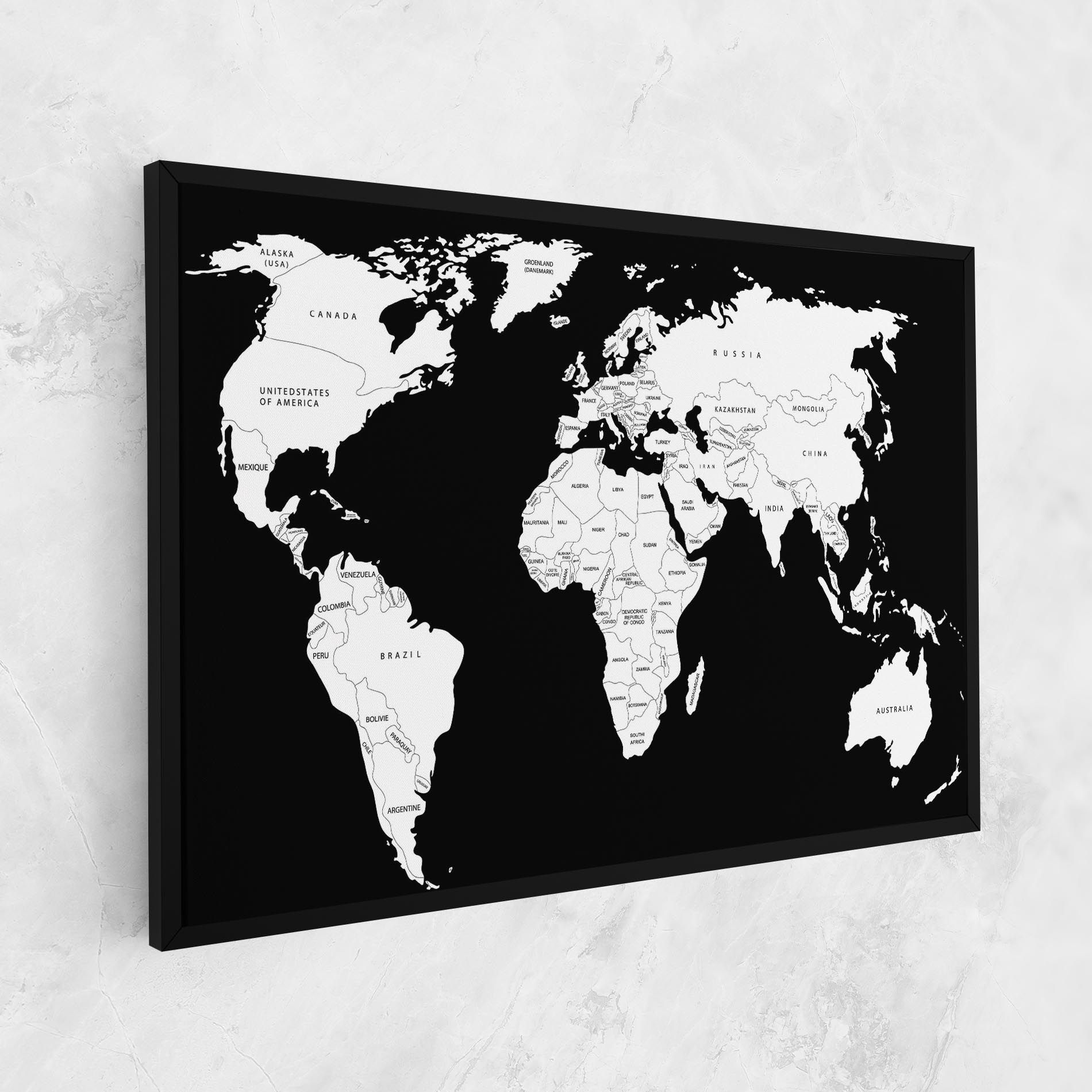 White World Map mockup 1