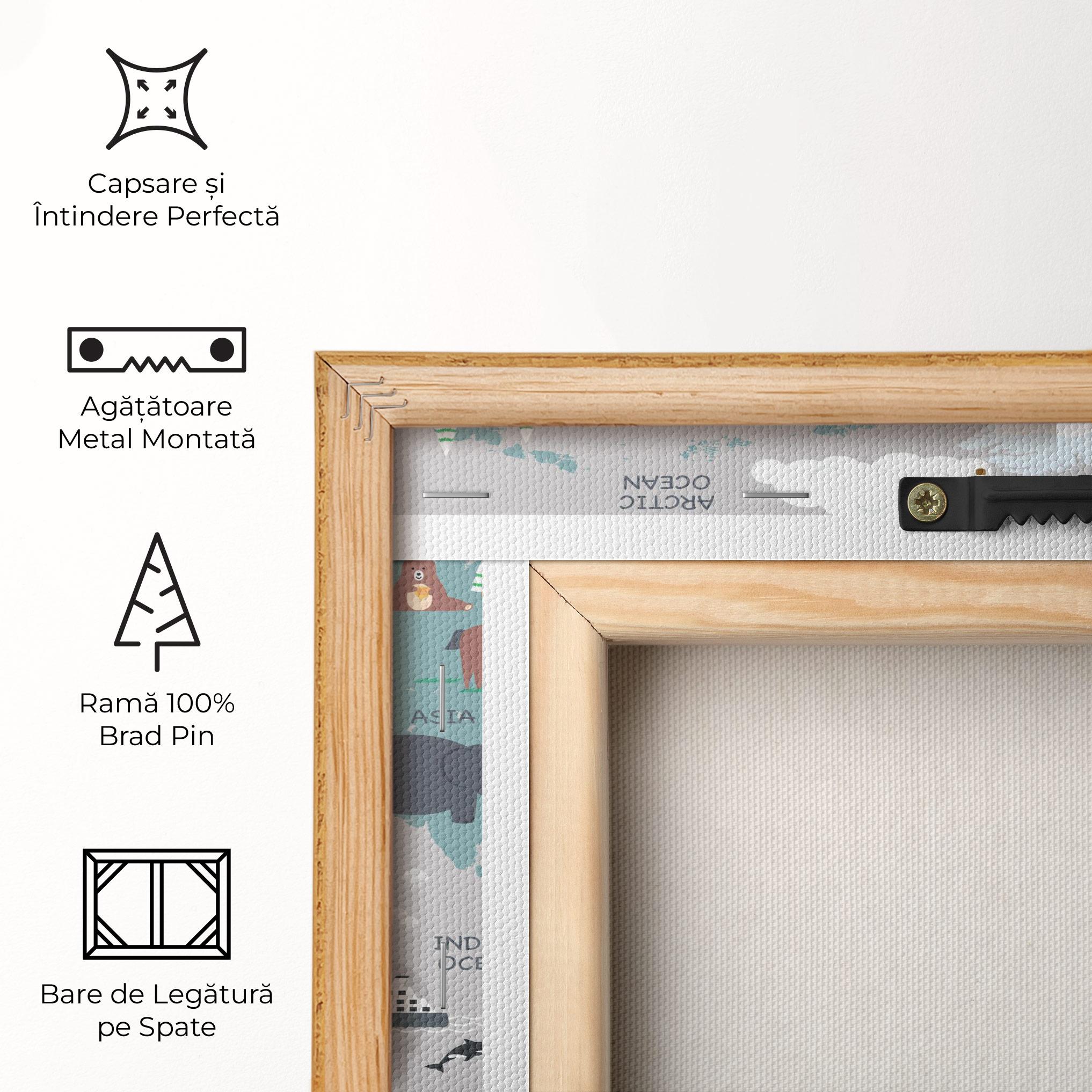 Tablou Canvas Cute Kids Map mockup 5