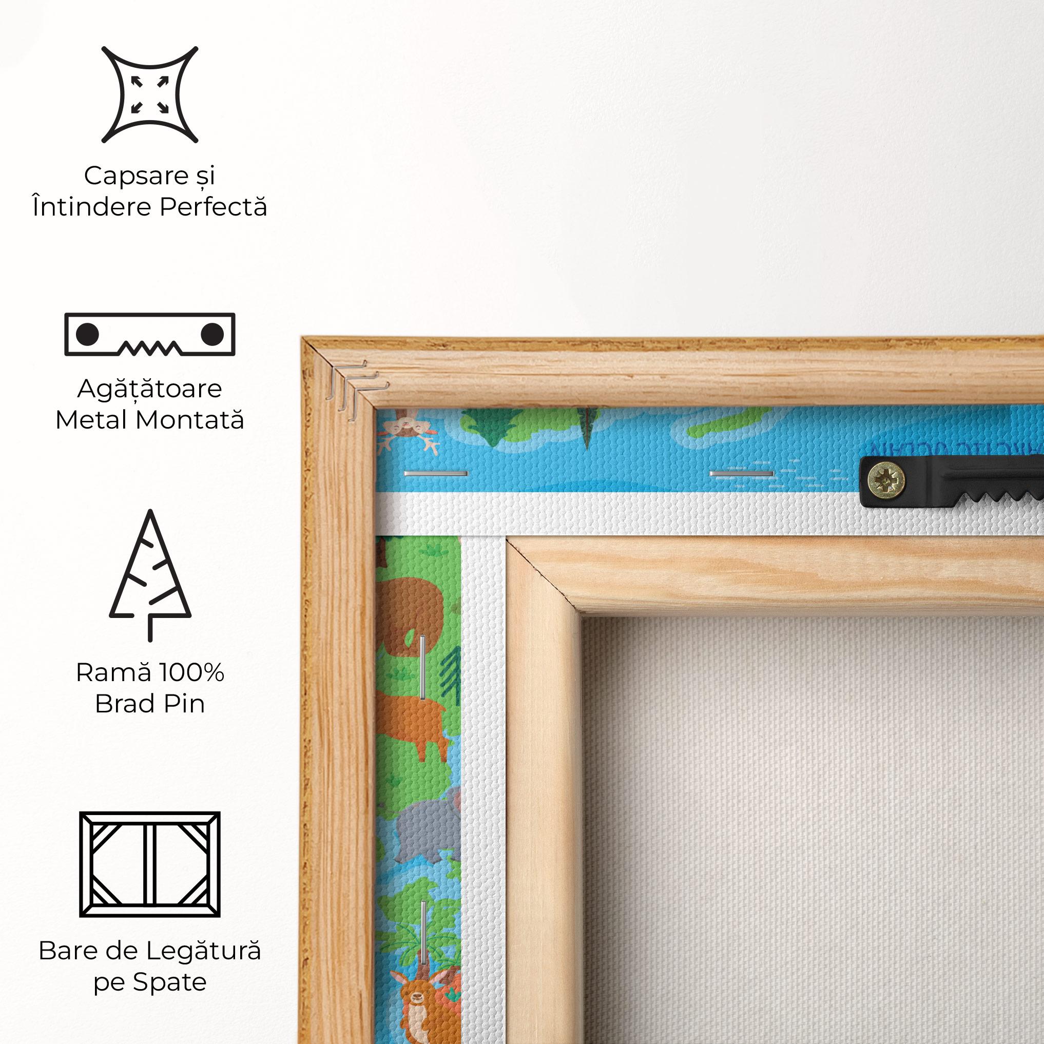 Tablou Canvas Worldwide Kids Map mockup 5