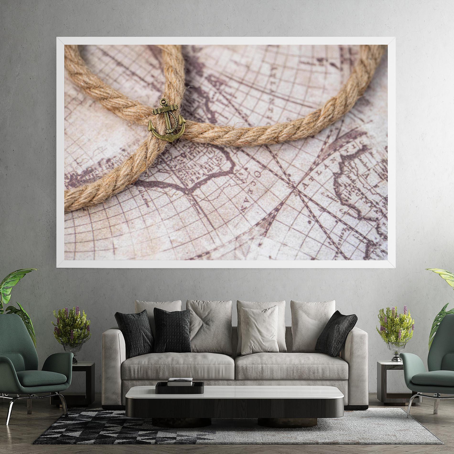 Tablou Canvas Anchor Map mockup 7