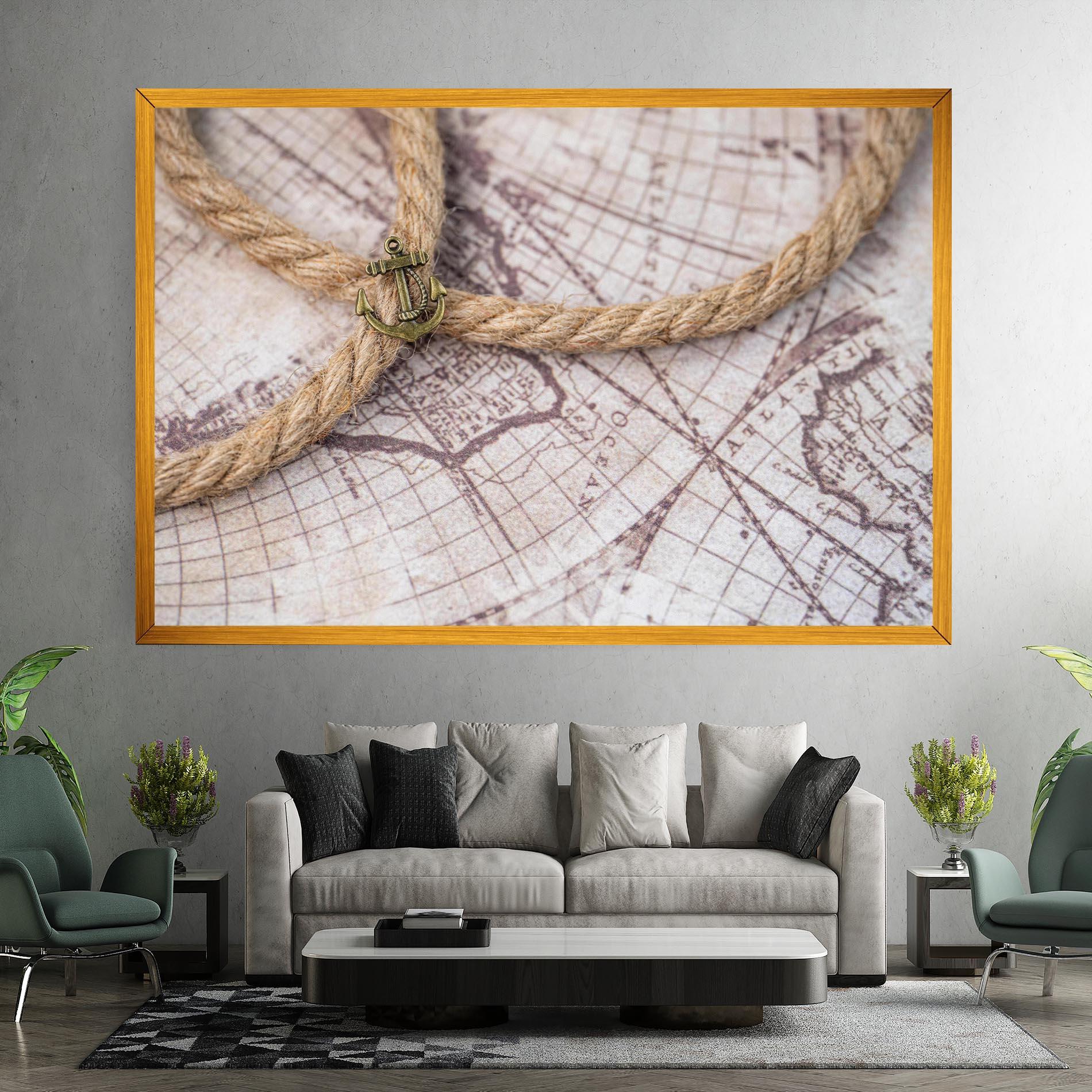 Tablou Canvas Anchor Map mockup 7