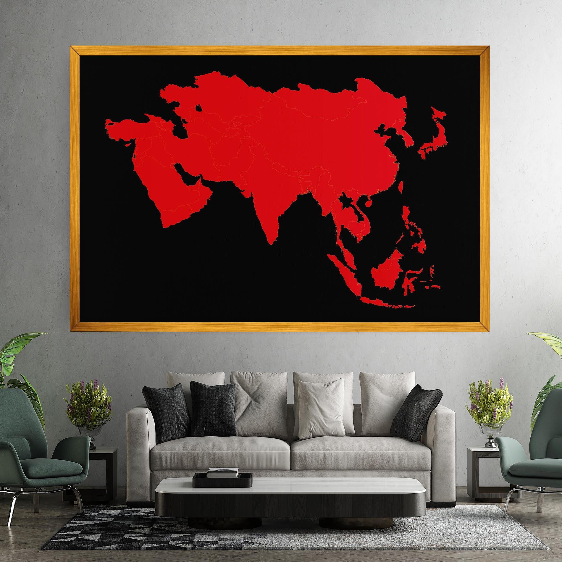 Tablou Canvas Asia Map mockup 7