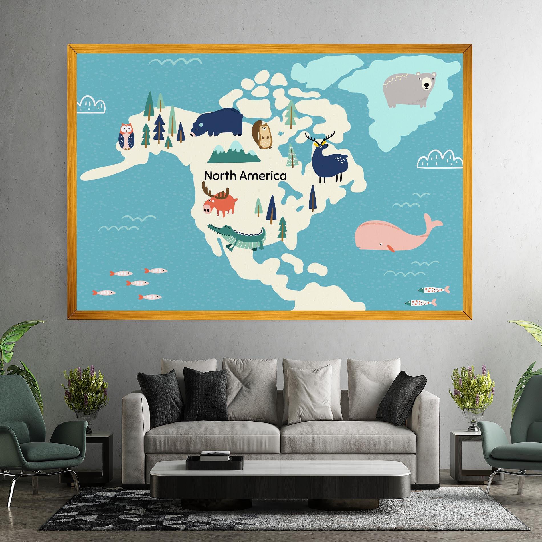 Tablou Canvas North America mockup 7