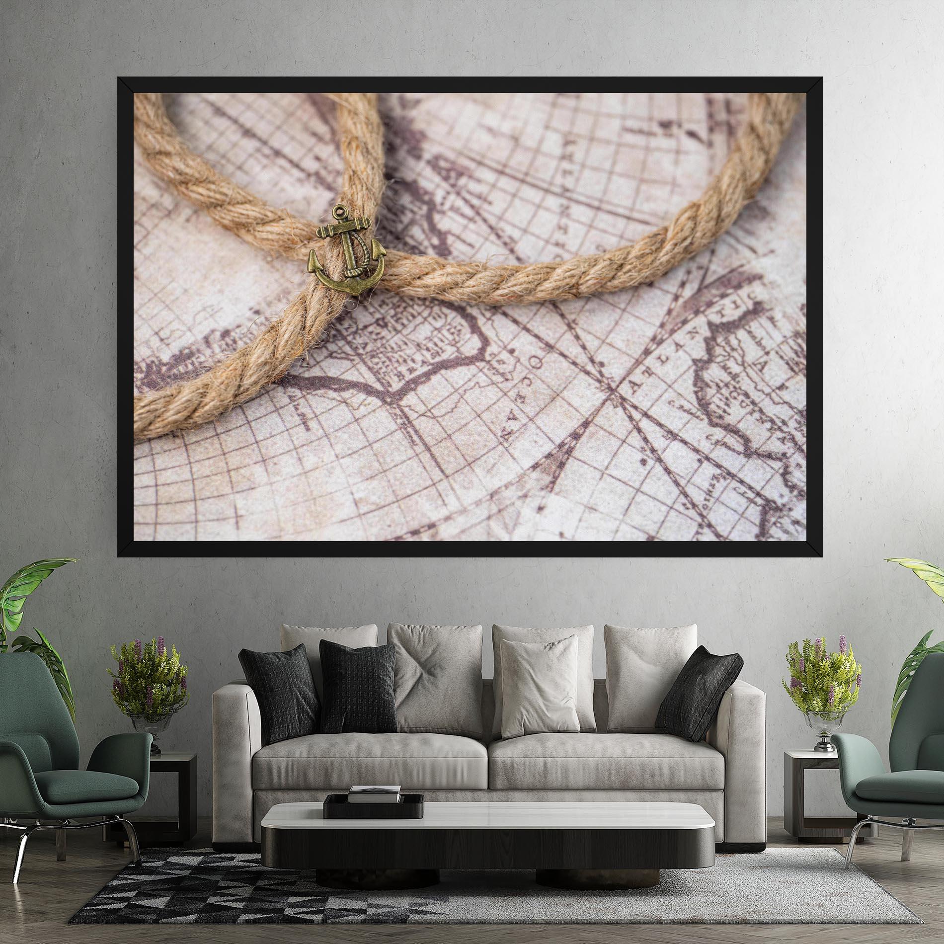 Tablou Canvas Anchor Map mockup 7