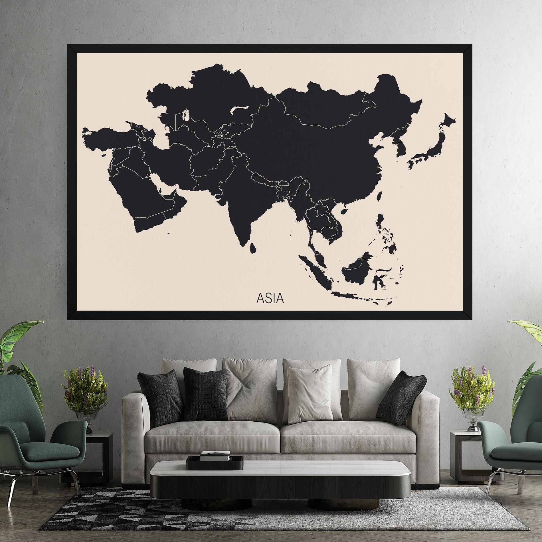 Tablou Canvas Asia Continent mockup 7