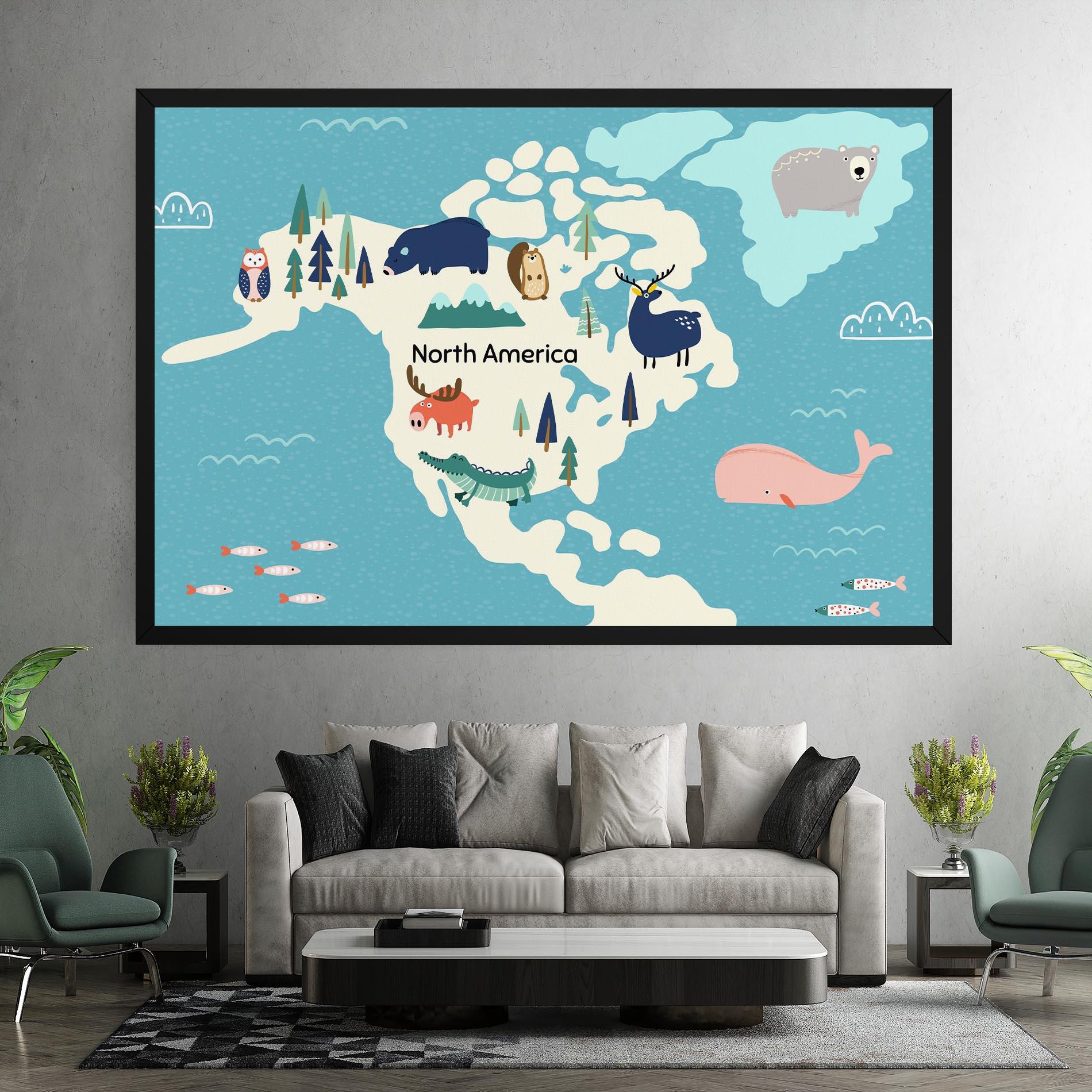 Tablou Canvas North America mockup 7