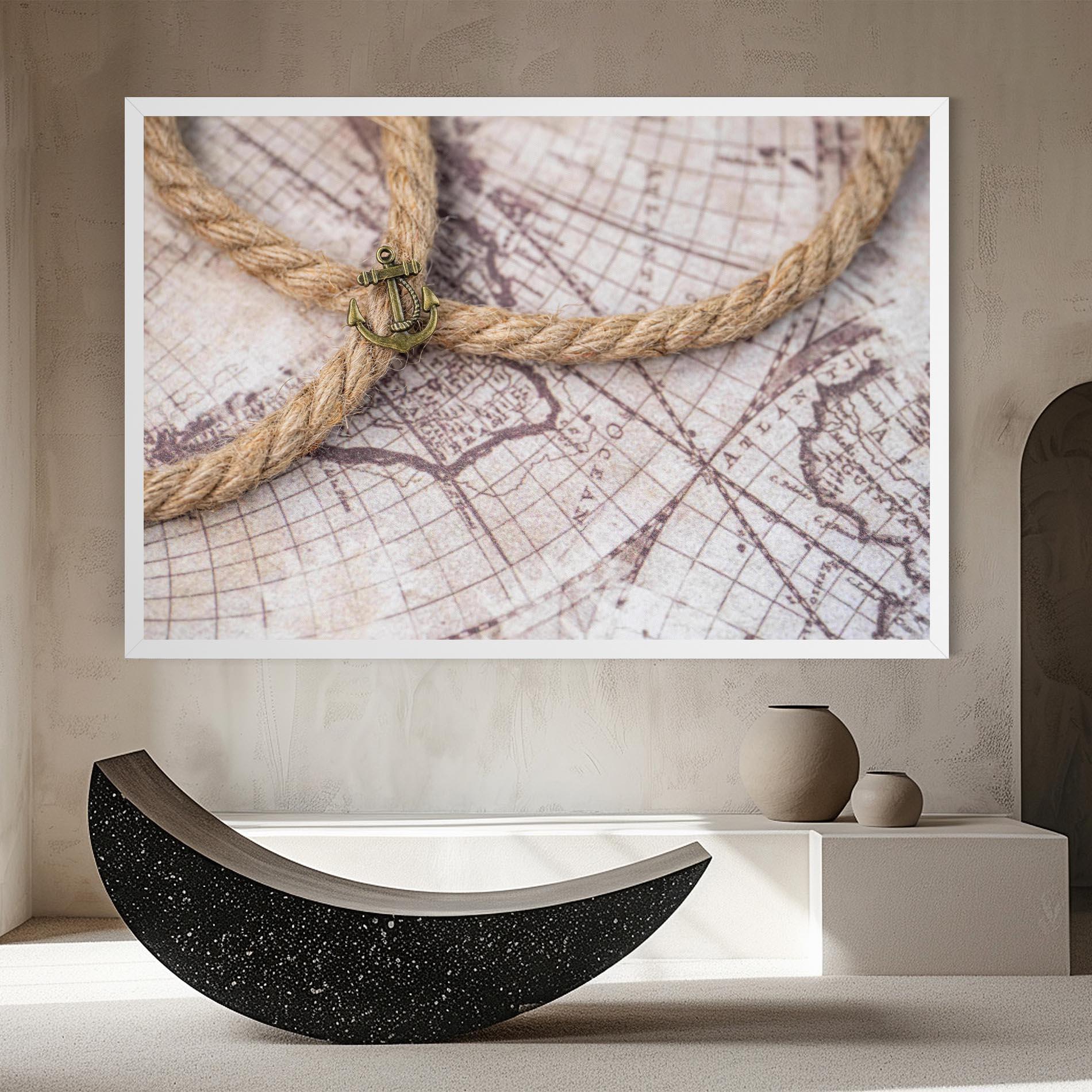 Tablou Canvas Anchor Map mockup 8